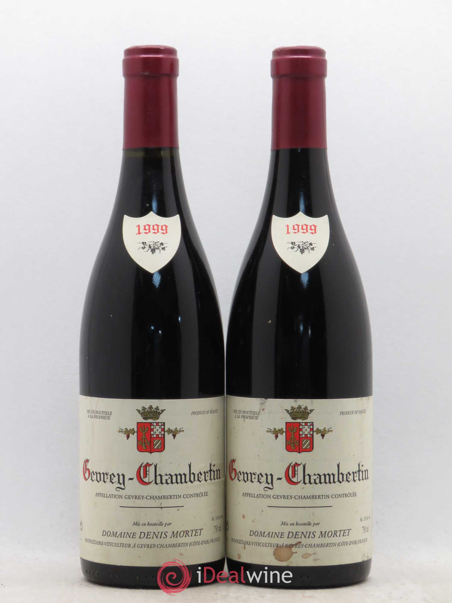 Gevrey-Chambertin Denis Mortet (Domaine) 1999 - Lot de 2 bouteilles - 0