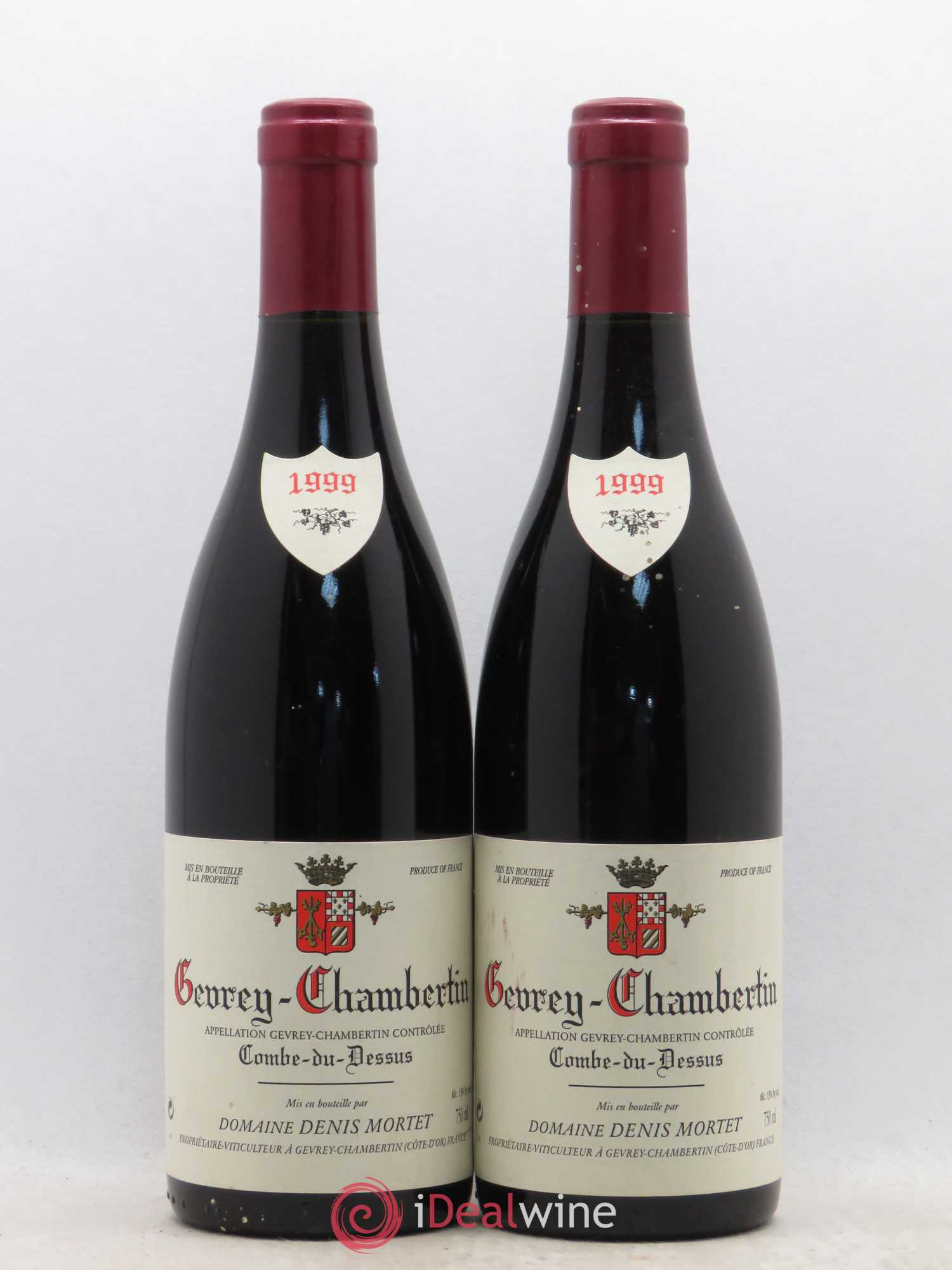 Gevrey-Chambertin Combe du Dessus Denis Mortet (Domaine) 1999 - Lot de 2 bouteilles - 0