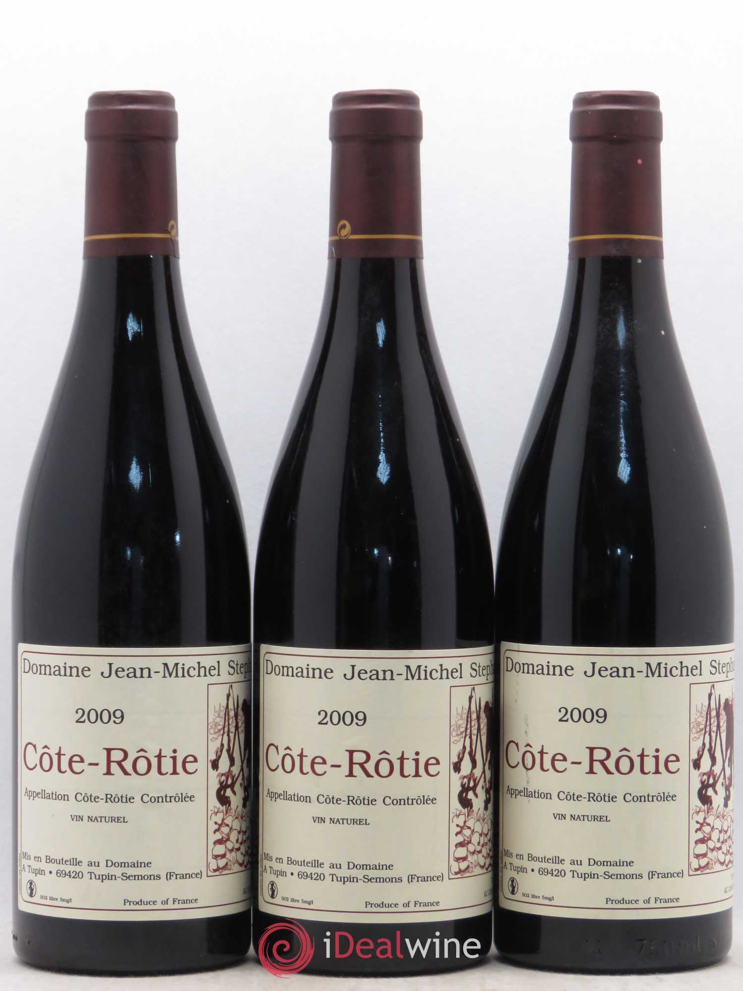Côte-Rôtie Jean-Michel Stephan 2009 - Lot de 3 bouteilles - 0