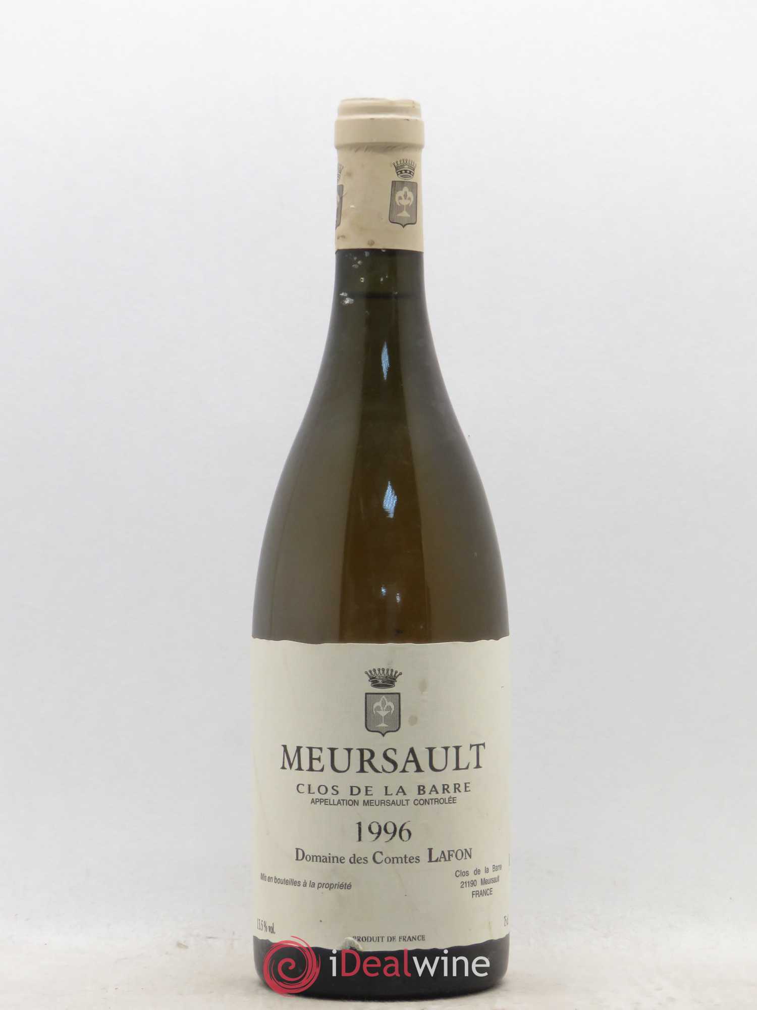 Meursault Clos de la Barre Comtes Lafon (Domaine des) 1996 - Lot de 1 bouteille - 0