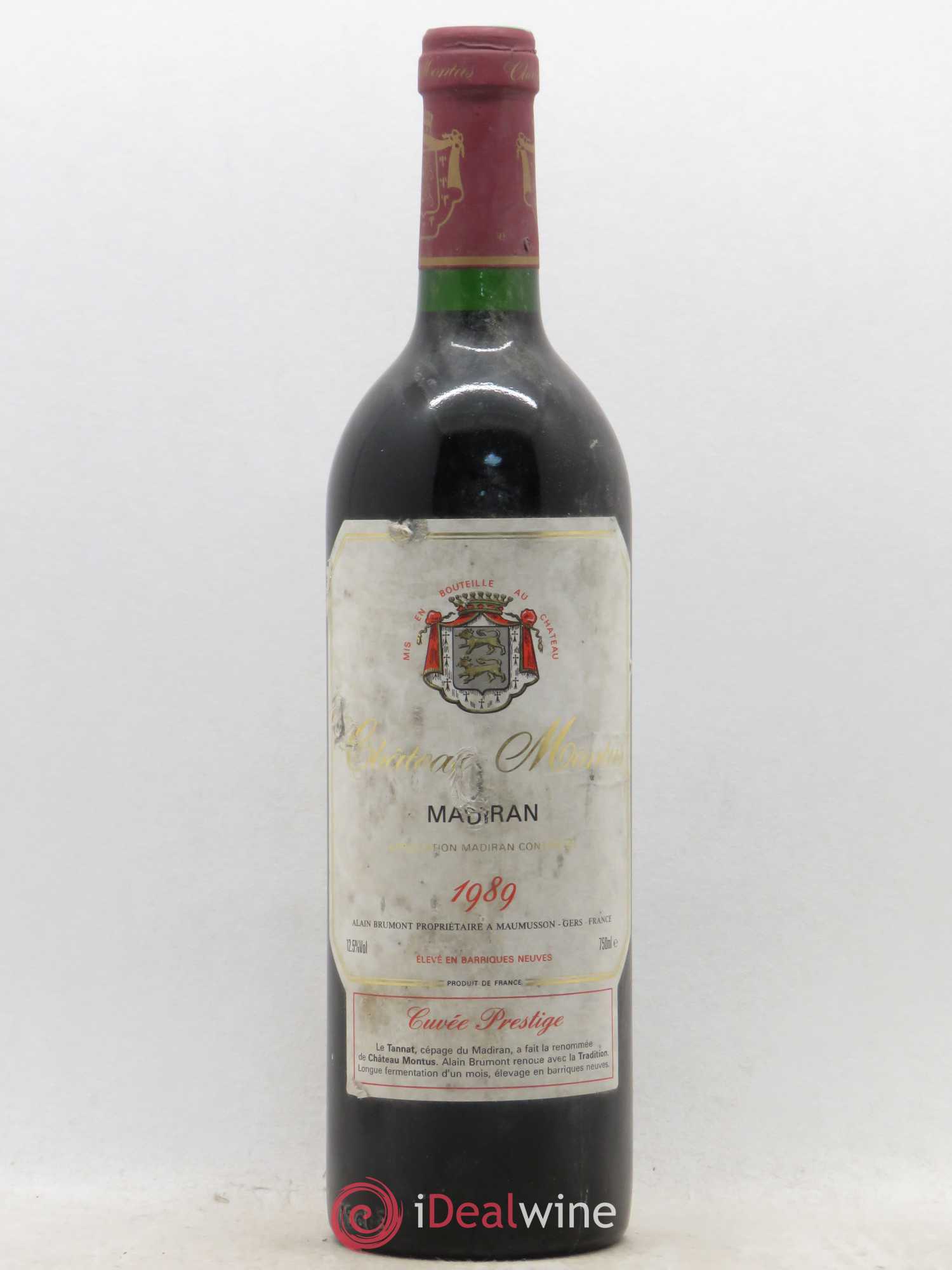 Madiran Château Montus-Prestige Alain Brumont 1989 - Lot de 1 bouteille - 0