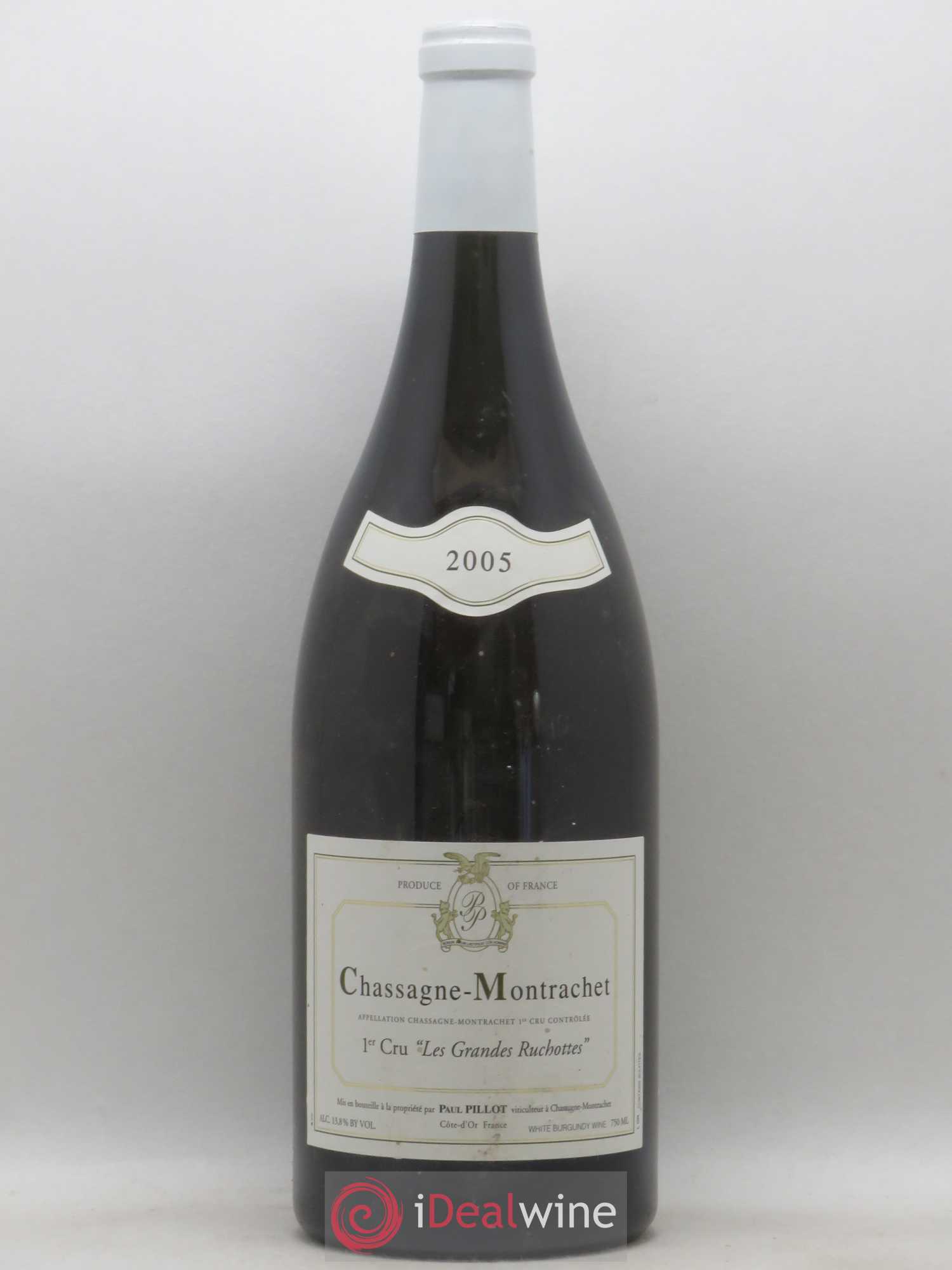 Chassagne-Montrachet 1er Cru Les Grandes Ruchottes Paul Pillot (Domaine) 2005 - Lot de 1 magnum - 0
