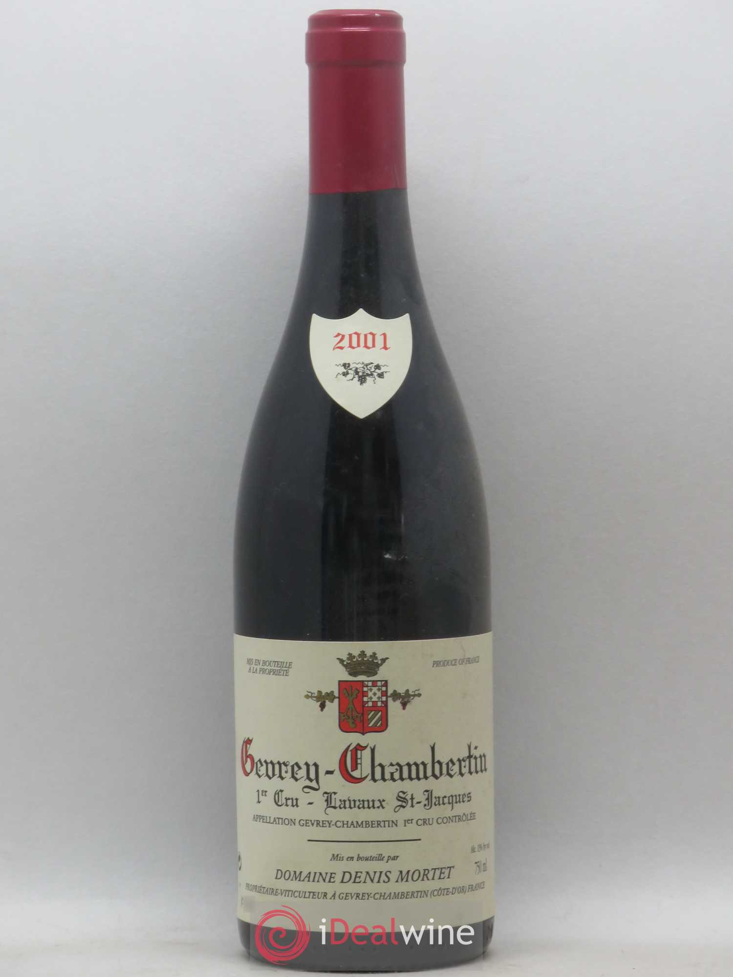 Gevrey-Chambertin 1er Cru Lavaux Saint Jacques Denis Mortet (Domaine) 2001 - Lot de 1 bouteille - 0