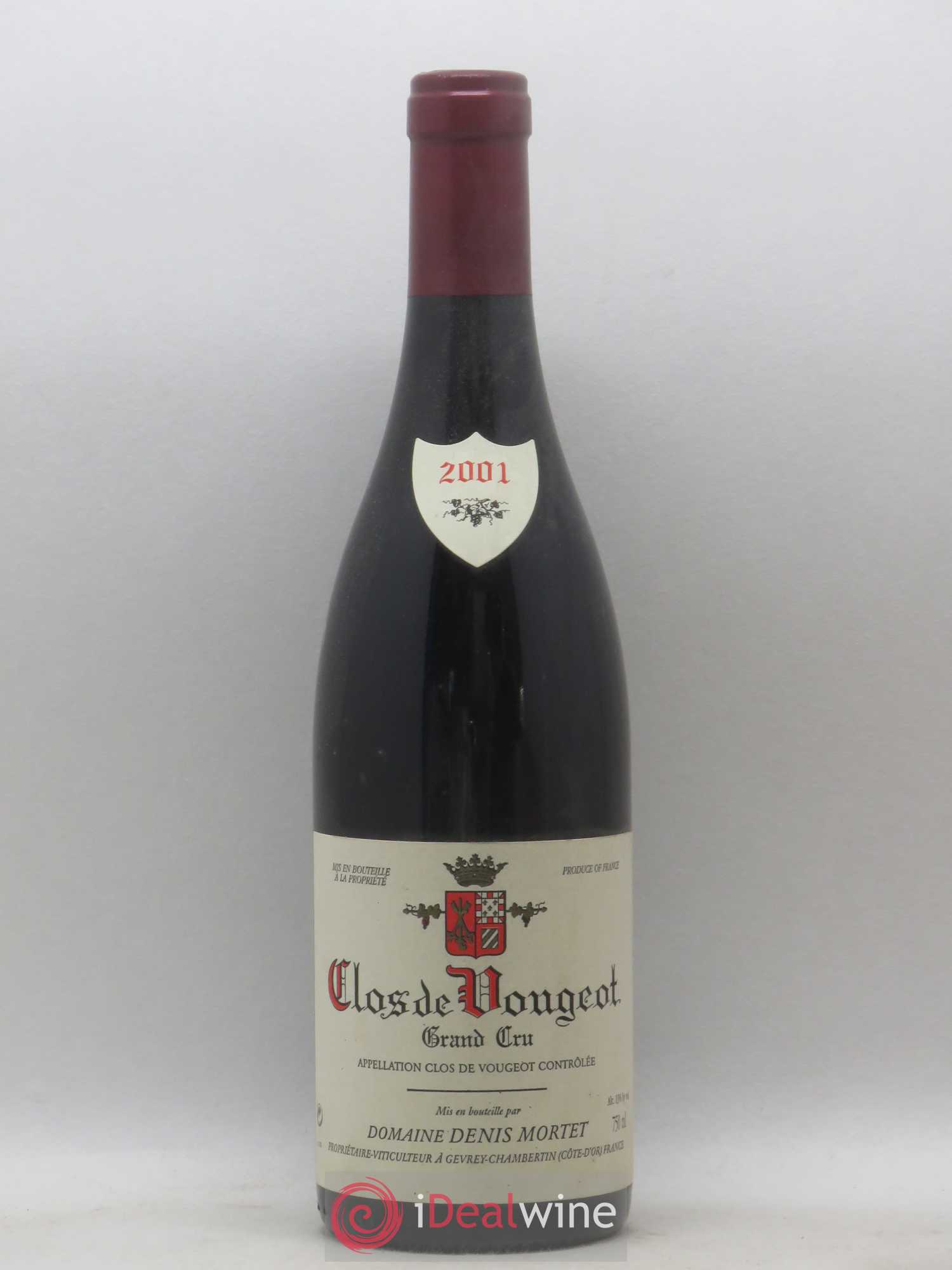 Clos de Vougeot Grand Cru Denis Mortet (Domaine) 2001 - Lot de 1 bouteille - 0