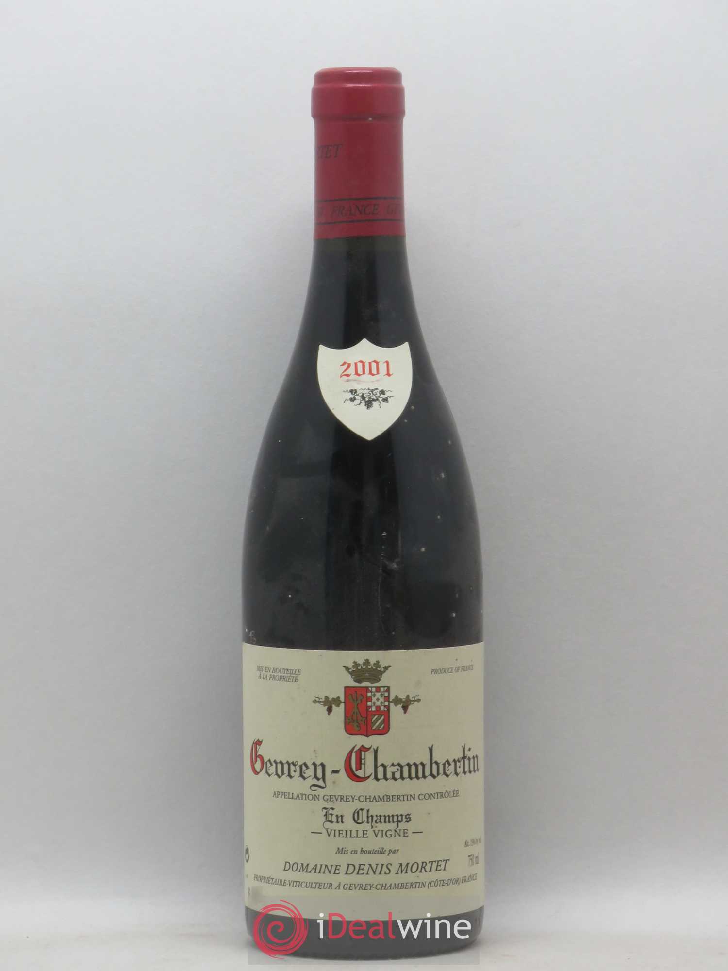 Gevrey-Chambertin En Champs Vieille Vigne Denis Mortet (Domaine) 2001 - Lot de 1 bouteille - 0