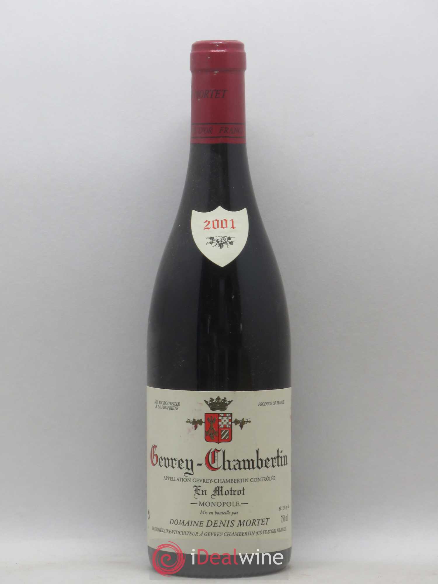 Gevrey-Chambertin En Motrot Denis Mortet (Domaine) 2001 - Lot de 1 bouteille - 0