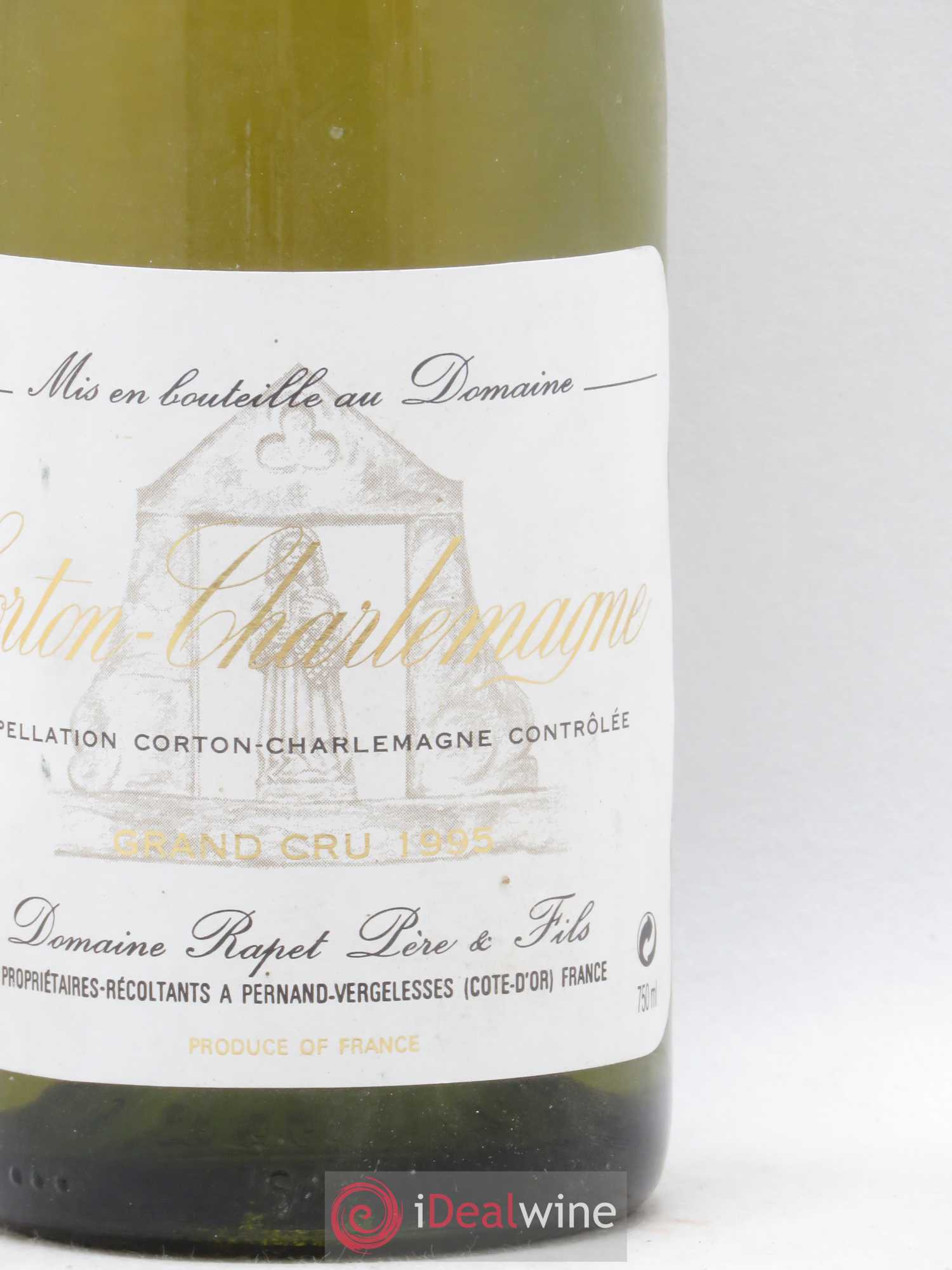 Corton-Charlemagne Grand Cru Rapet Père & Fils 1995 - Lot de 1 bouteille - 1