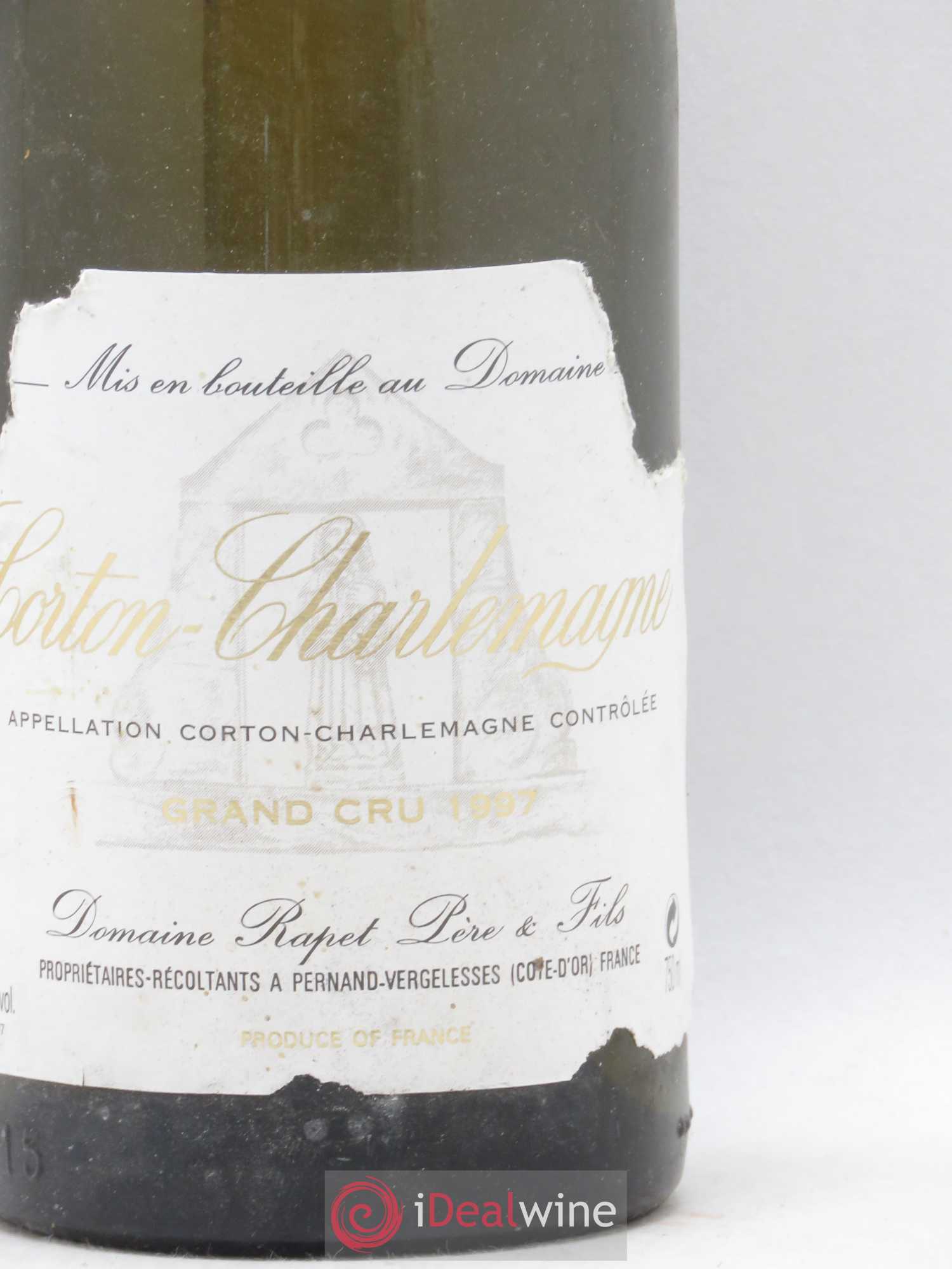 Corton-Charlemagne Grand Cru Rapet Père & Fils 1997 - Lot de 1 bouteille - 1