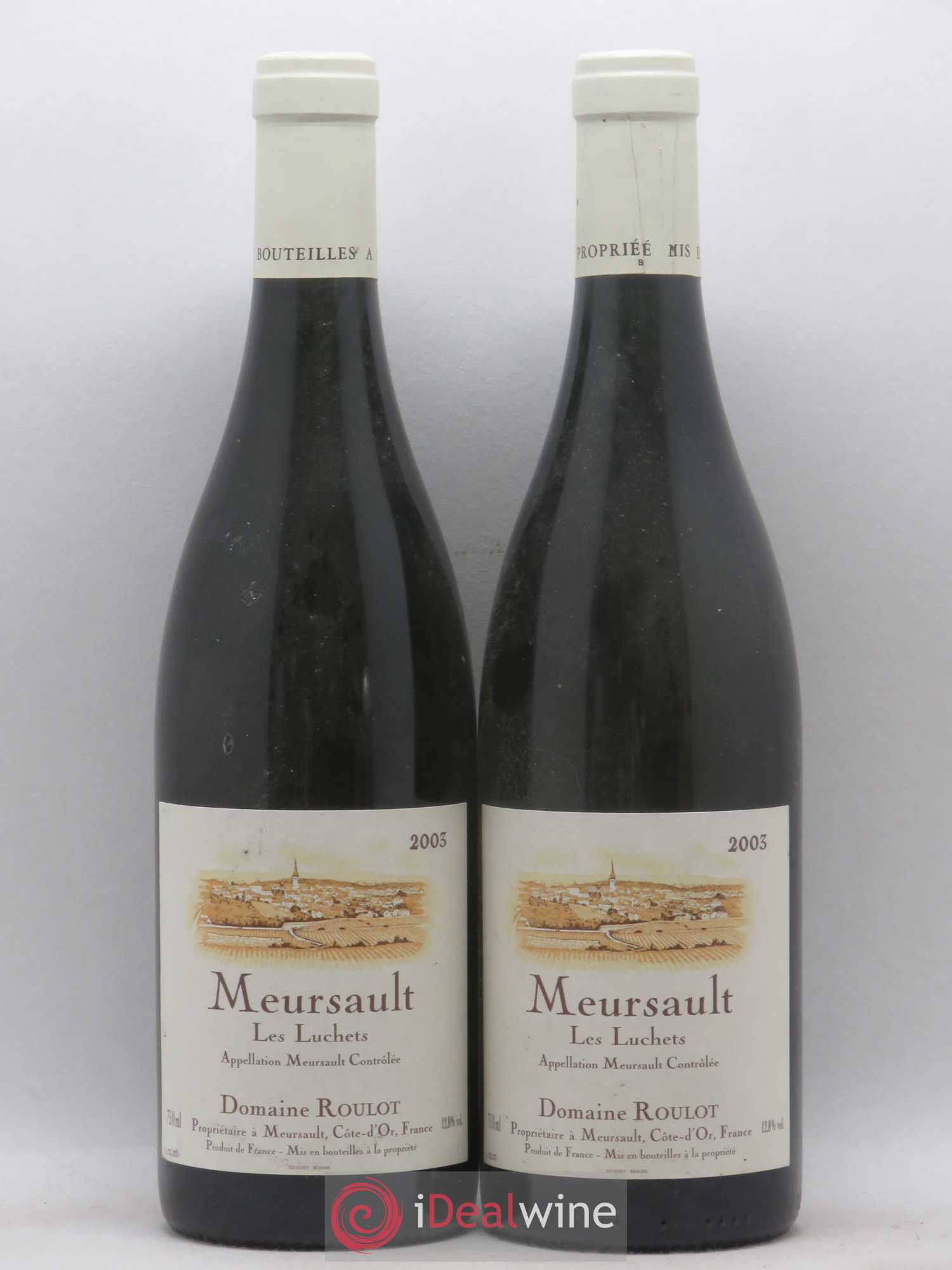 Meursault Luchets Roulot (Domaine) 2003 - Lot de 2 bouteilles - 0