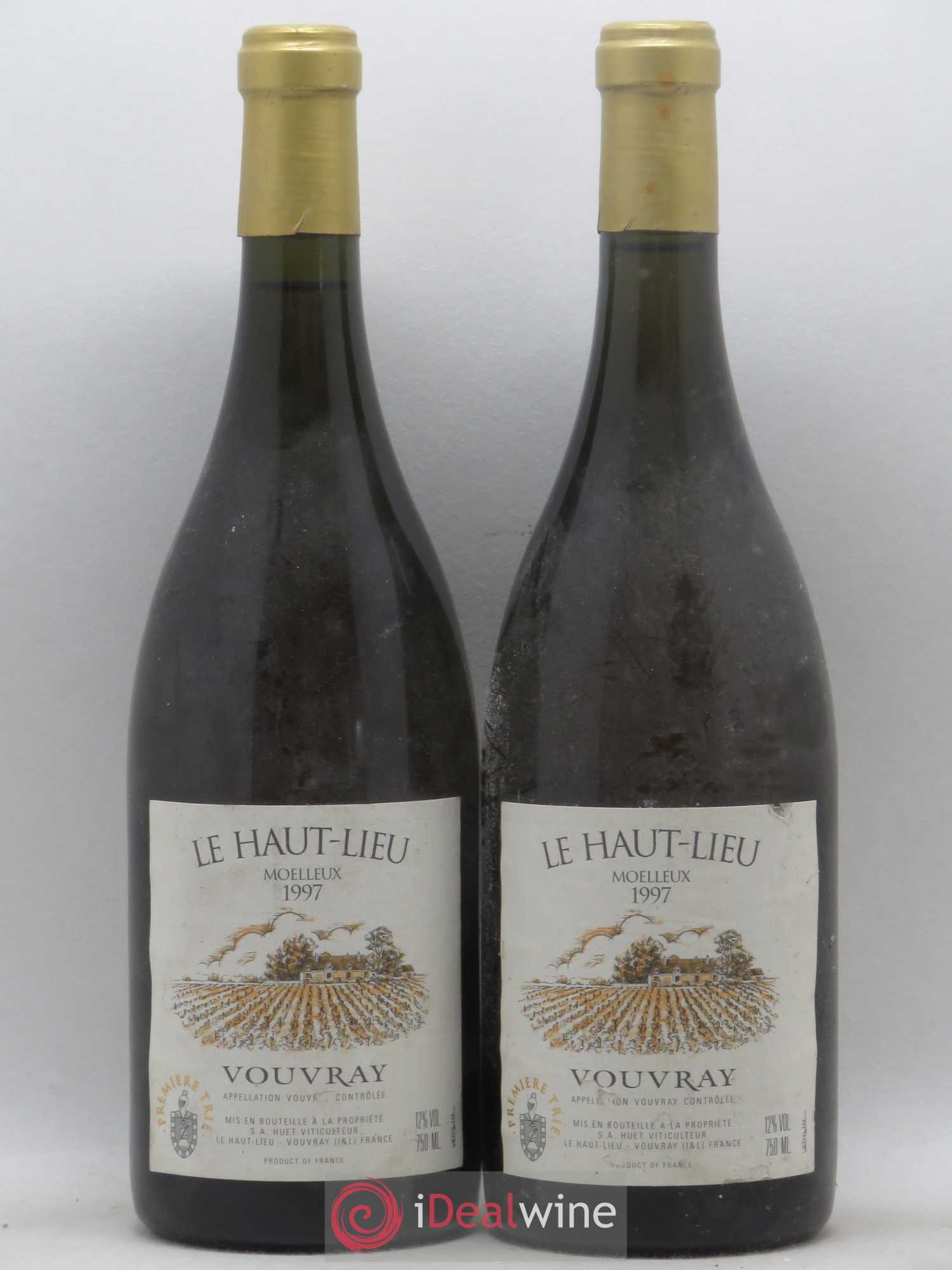 Vouvray Le Haut-Lieu Moelleux 1ère Trie Domaine Huet 1997 - Lotto di 2 bottiglie - 0