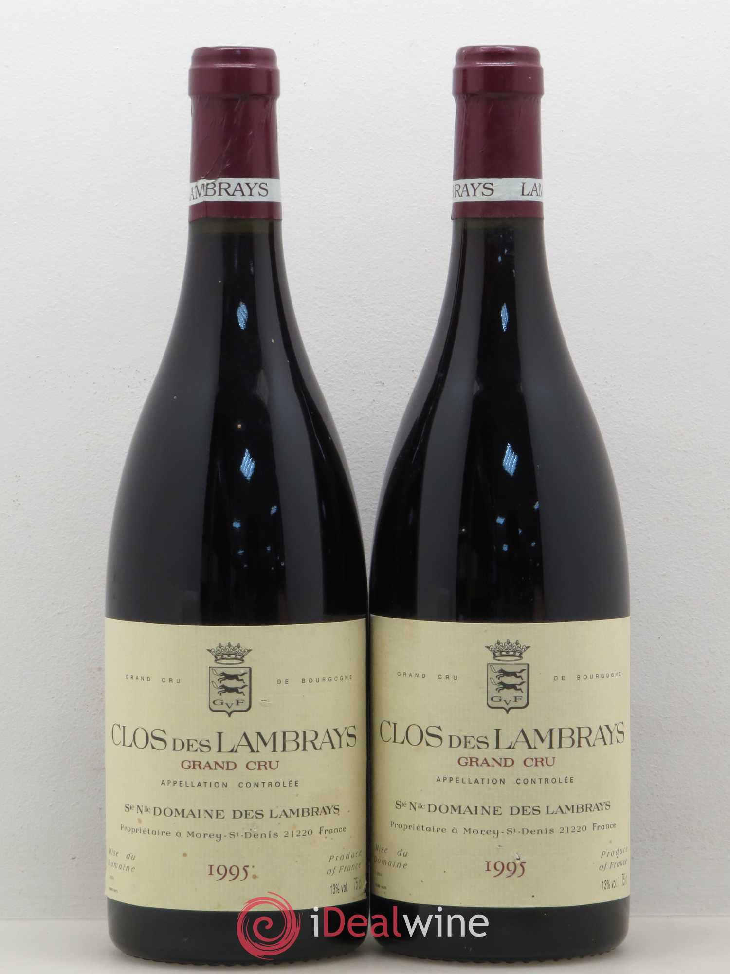 Clos des Lambrays Grand Cru Domaine des Lambrays 1995 - Lot de 2 bouteilles - 0