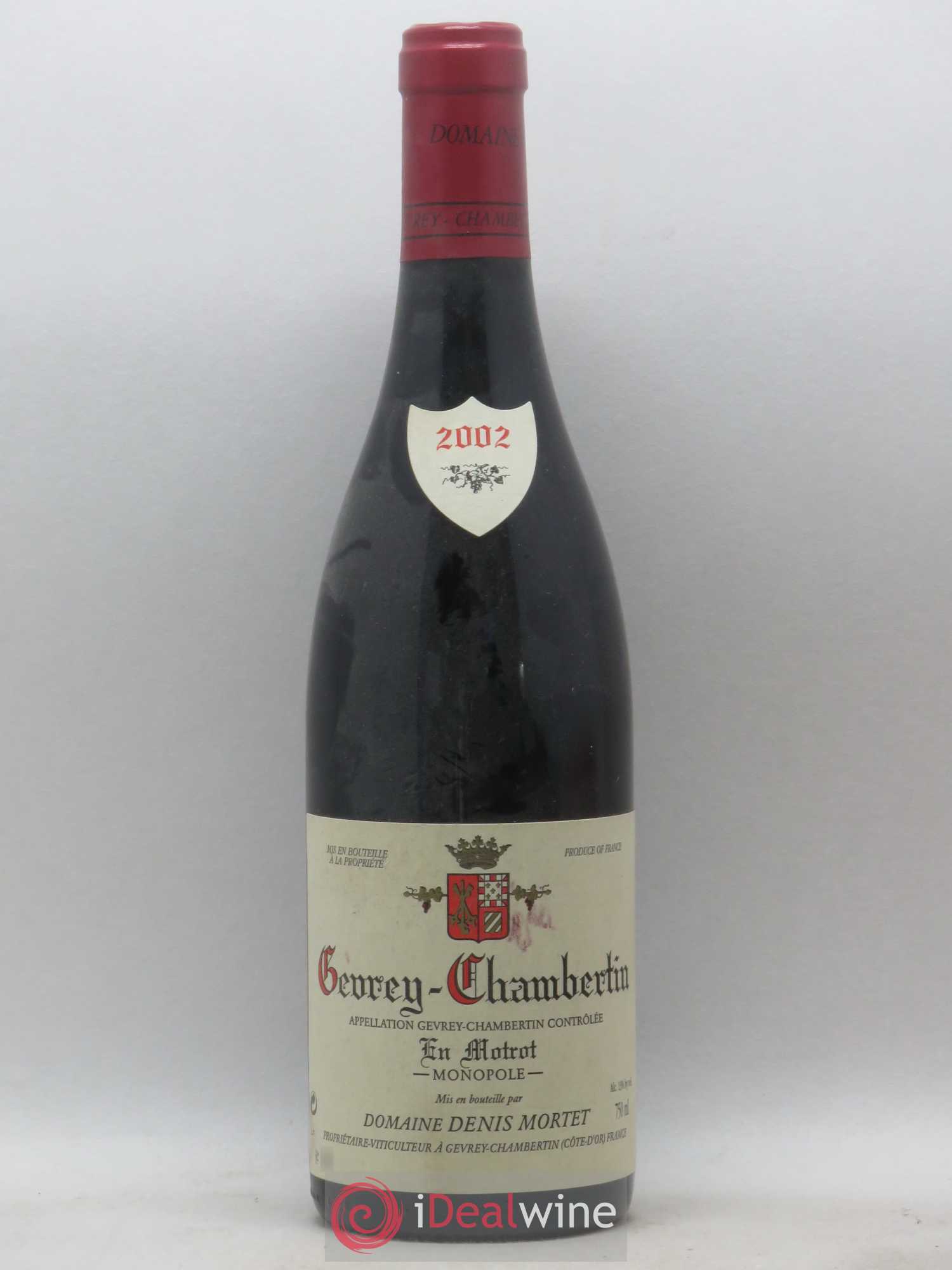 Gevrey-Chambertin En Motrot Denis Mortet (Domaine) 2002 - Lot de 1 bouteille - 0