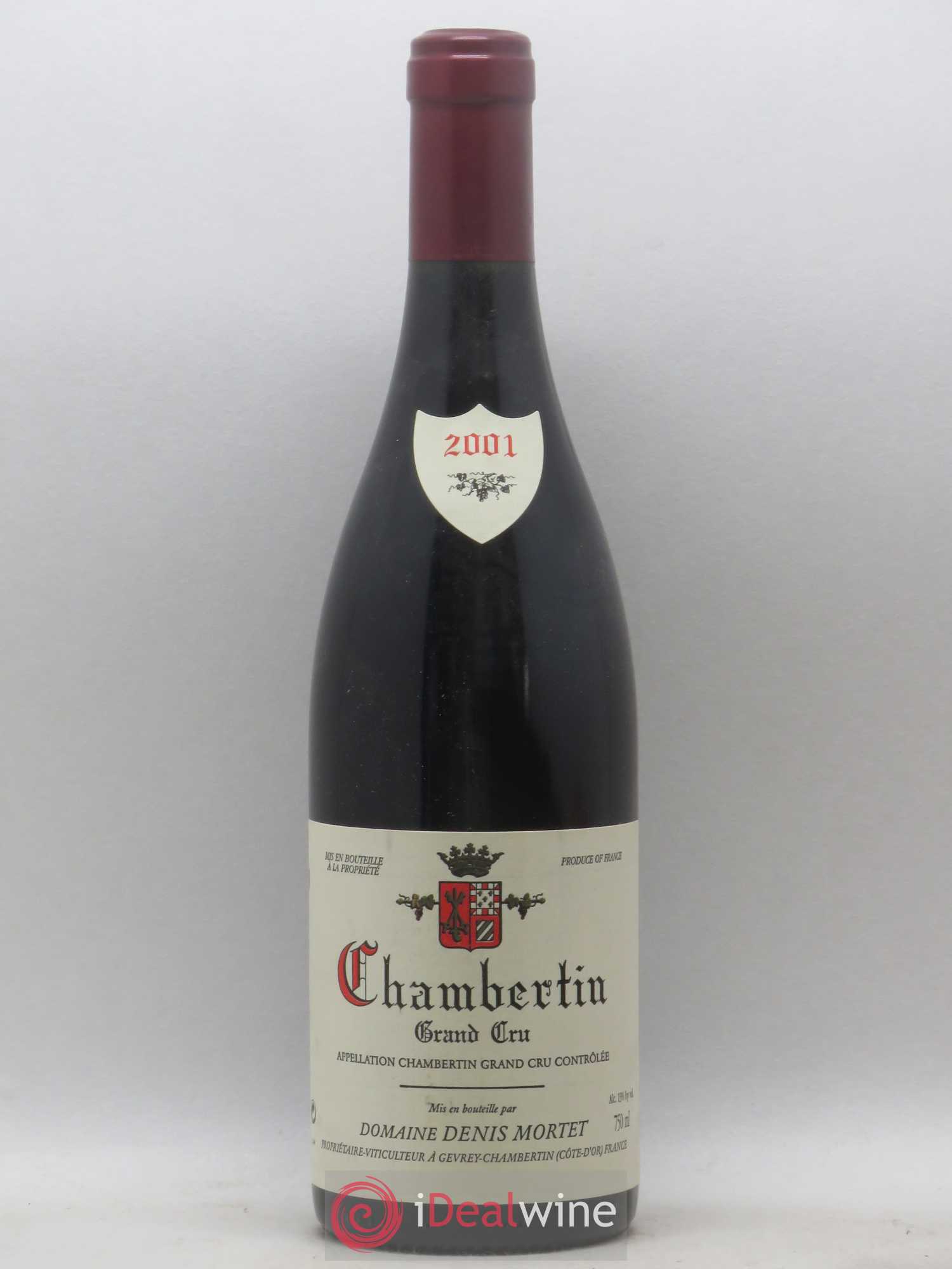 Chambertin Grand Cru Denis Mortet (Domaine) 2001 - Lot de 1 bouteille - 0
