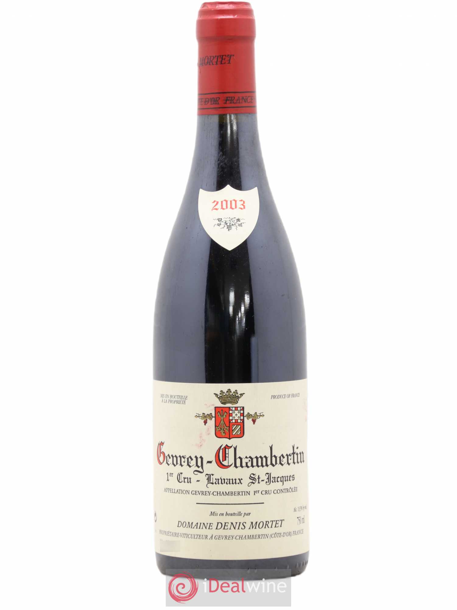 Gevrey-Chambertin 1er Cru Lavaux Saint Jacques Denis Mortet (Domaine) 2003 - Lot de 1 bouteille - 0