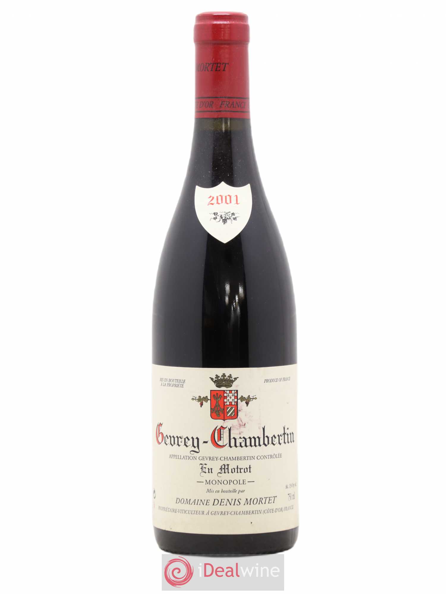 Gevrey-Chambertin En Motrot Denis Mortet (Domaine) 2001 - Lot de 1 bouteille - 0