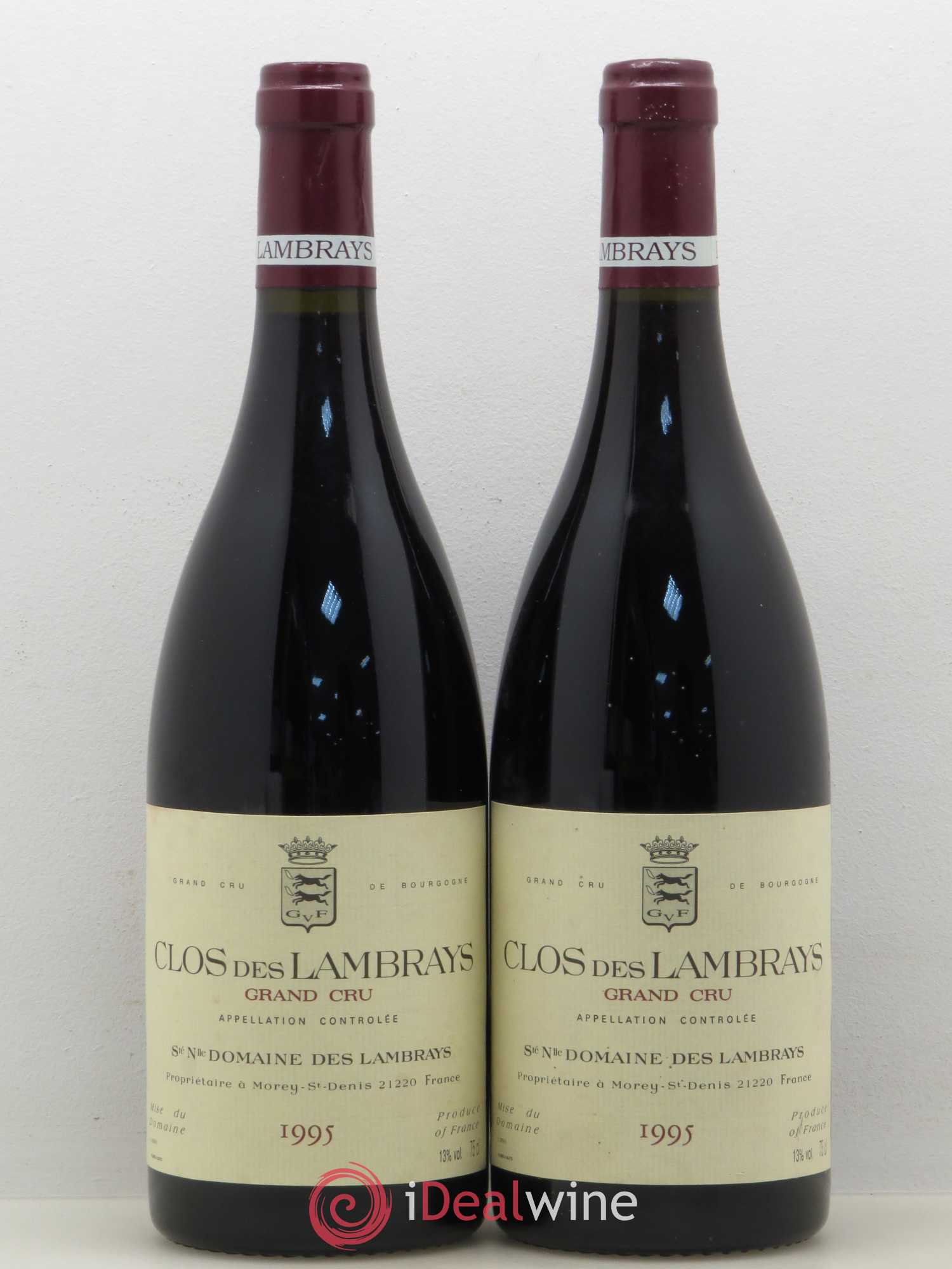 Clos des Lambrays Grand Cru Domaine des Lambrays 1995 - Lot de 2 bouteilles - 0