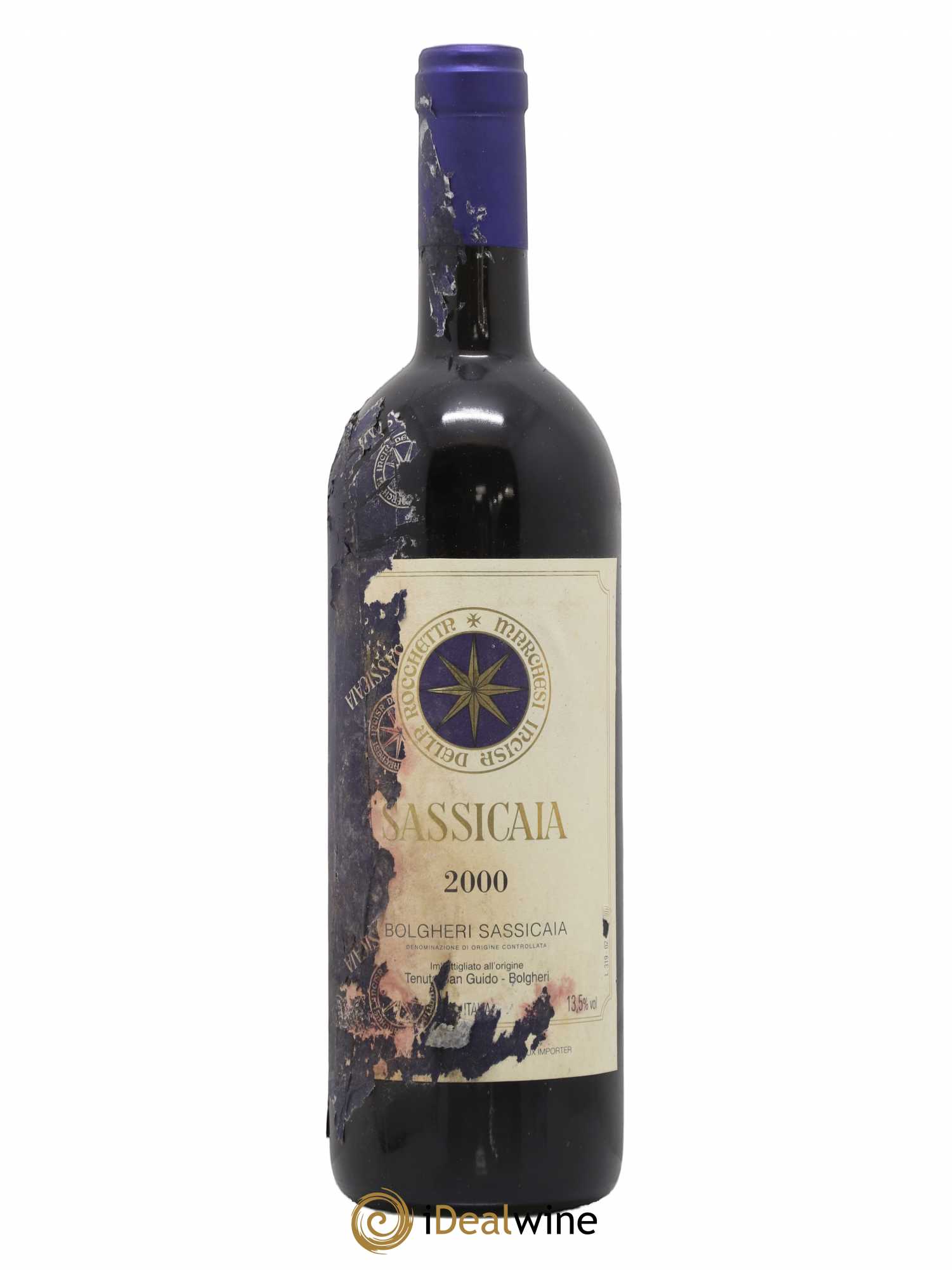 Bolgheri DOC Sassicaia Tenuta San Guido 2000 - Lot de 1 bouteille - 0