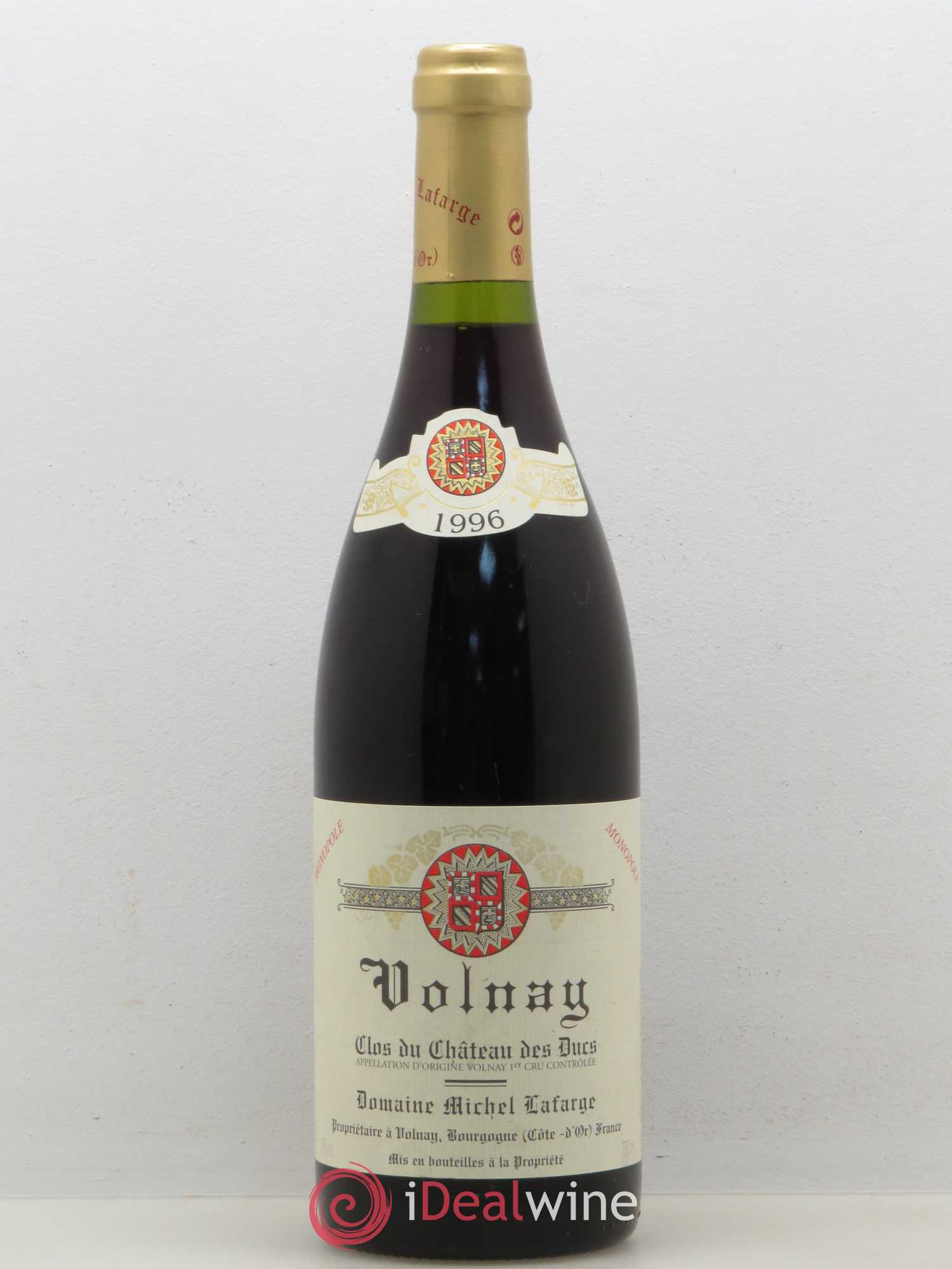 Volnay 1er Cru Clos du Château des Ducs Lafarge (Domaine) 1996 - Lot de 1 bouteille - 0
