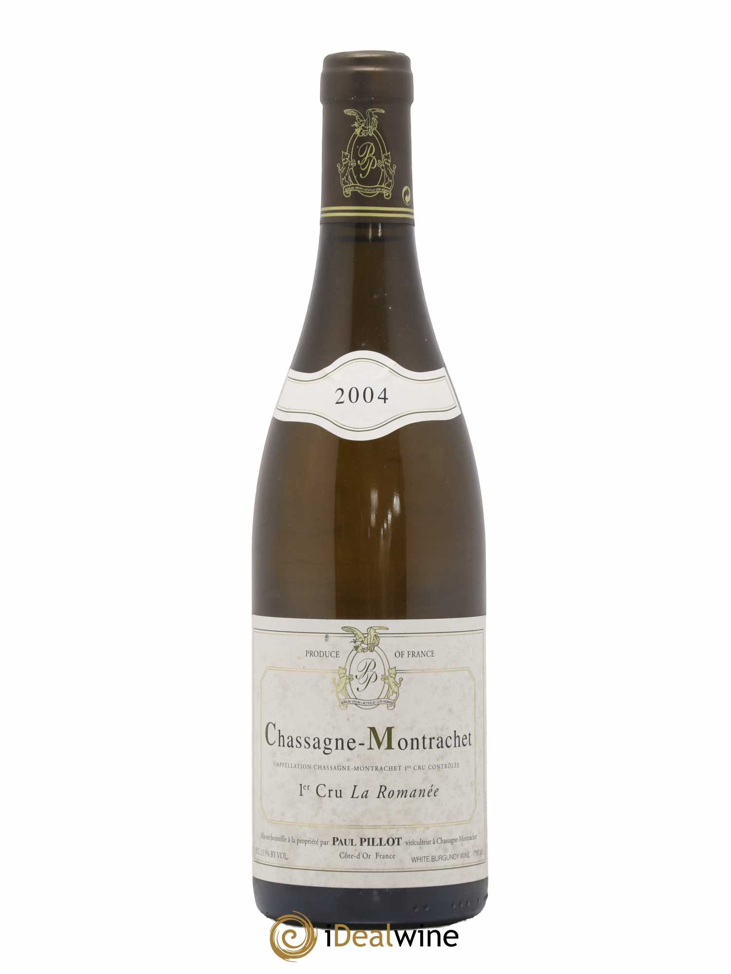 Chassagne-Montrachet 1er Cru La Romanée Paul Pillot (Domaine) 2004 - Lot de 1 bouteille - 0