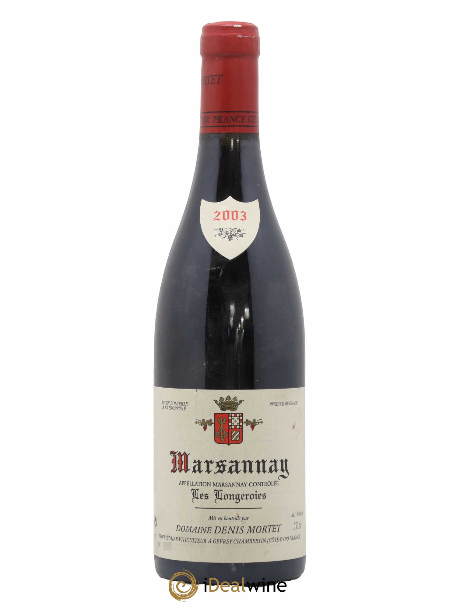 Marsannay Les Longeroies Denis Mortet (Domaine) 2003 - Lot de 1 bouteille - 0