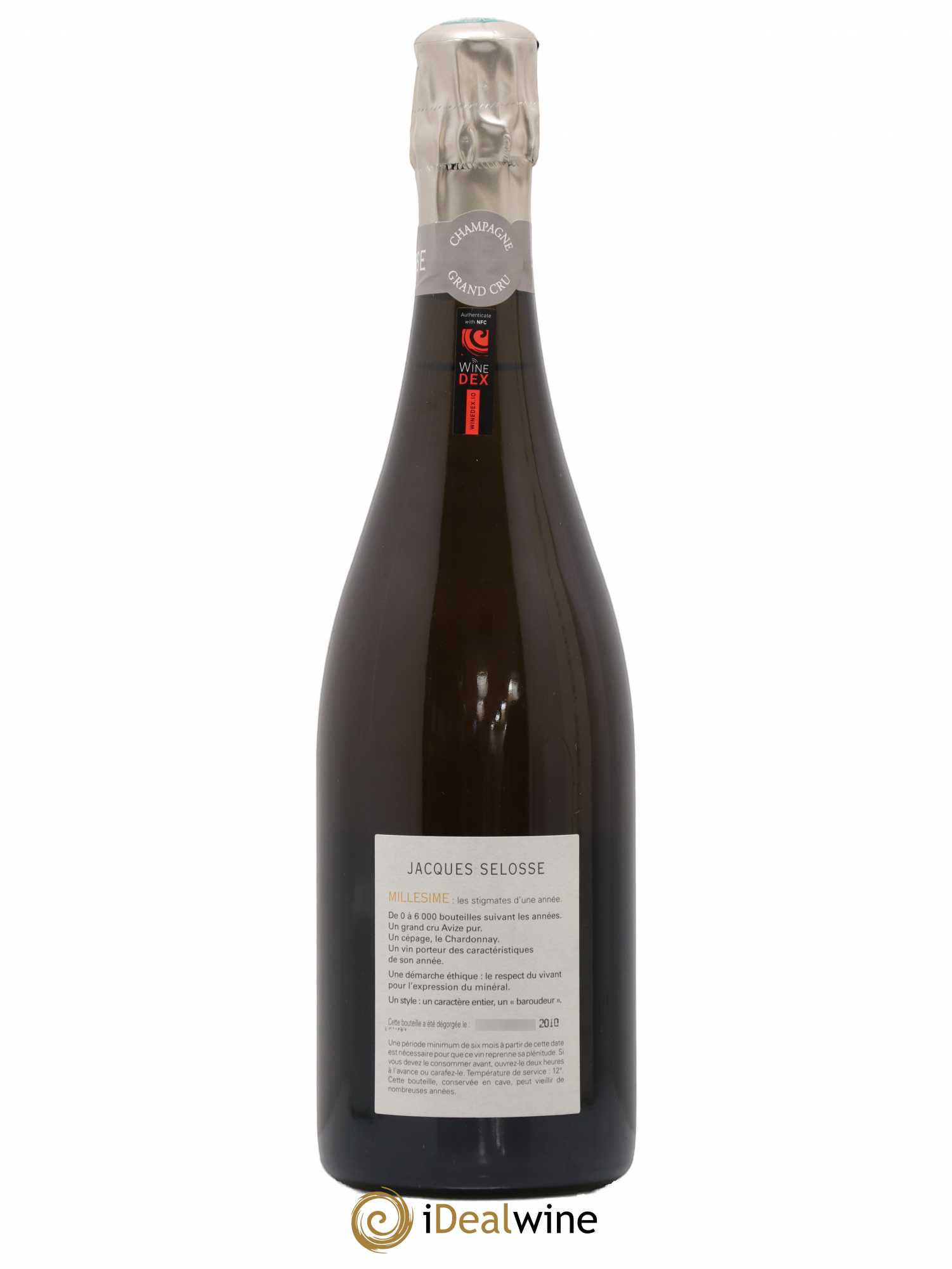Grand Cru Blanc de Blancs Brut Jacques Selosse 1999 - Lot de 1 bouteille - 2