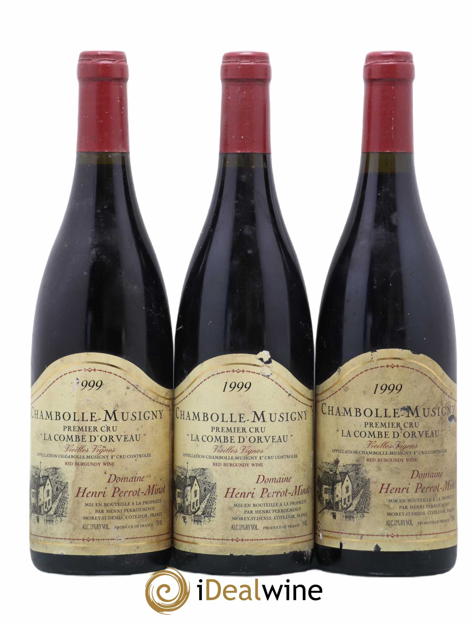 Chambolle-Musigny 1er Cru La Combe d'Orveau Vieilles Vignes Perrot-Minot 1999 - Lot de 3 bouteilles - 0