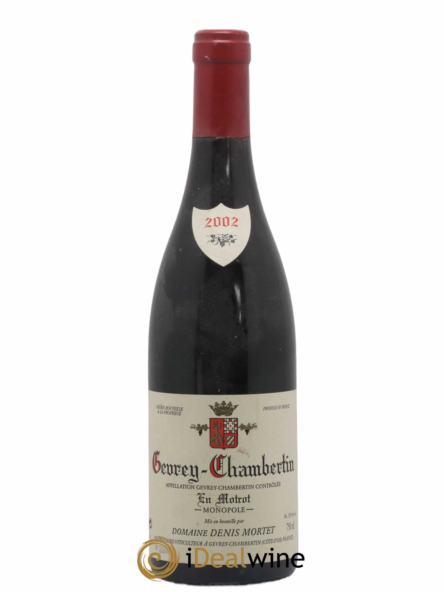 Gevrey-Chambertin En Motrot Denis Mortet (Domaine) 2002 - Lot de 1 bouteille - 0