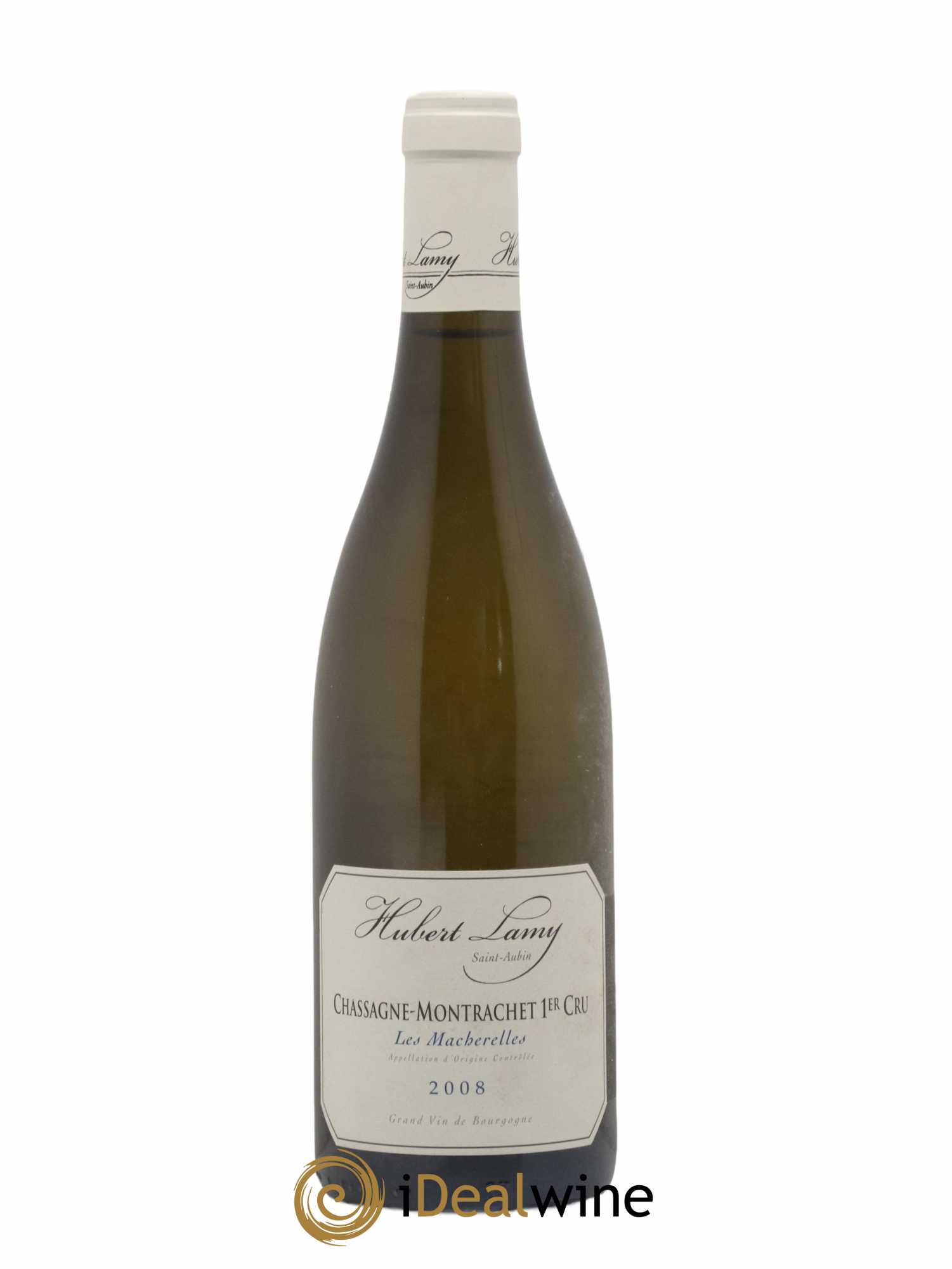 Chassagne-Montrachet 1er Cru Les Macherelles Hubert Lamy 2008 - Lot de 1 bouteille - 0