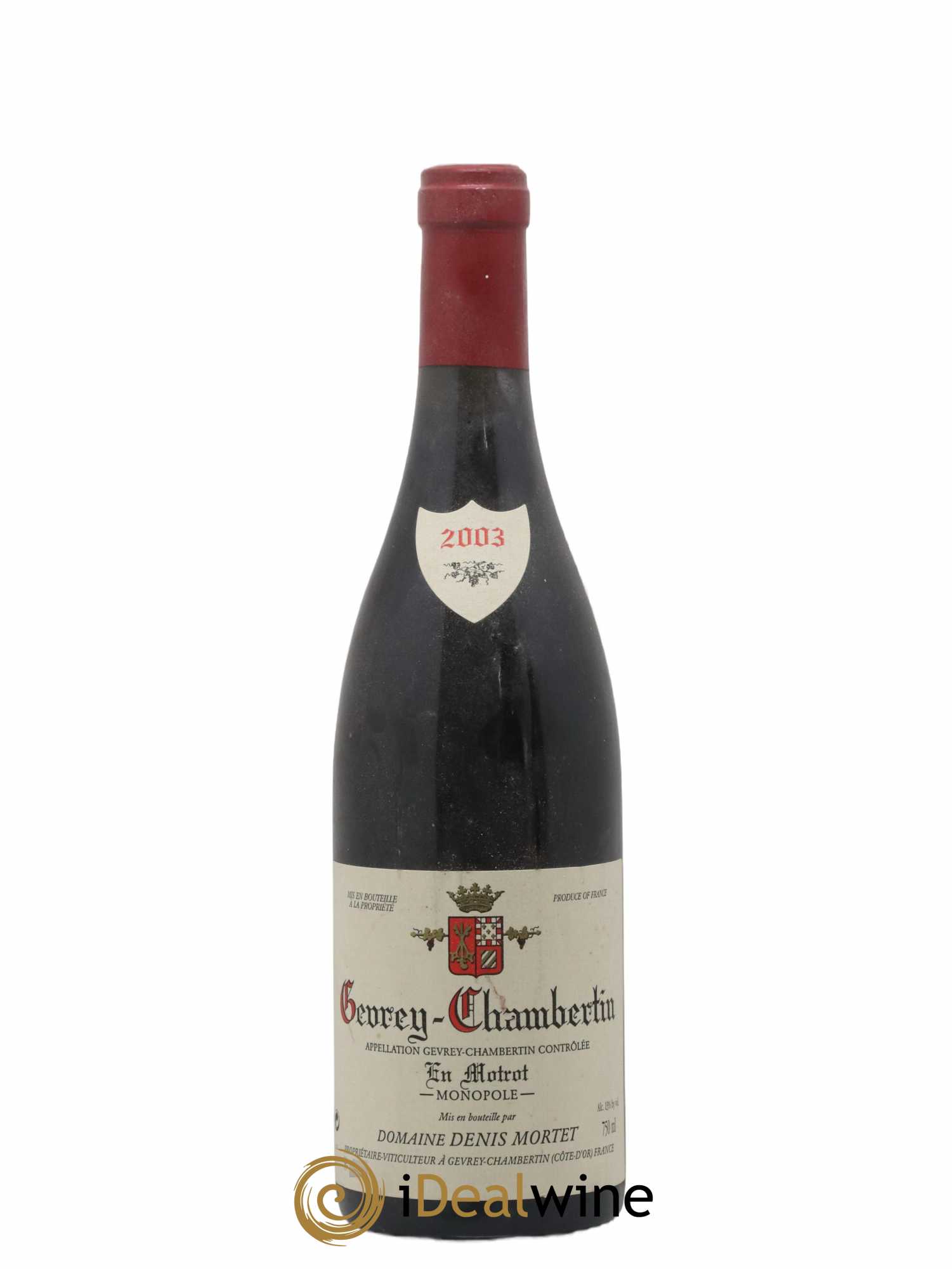 Gevrey-Chambertin En Motrot Denis Mortet (Domaine) 2003 - Lot de 1 bouteille - 0