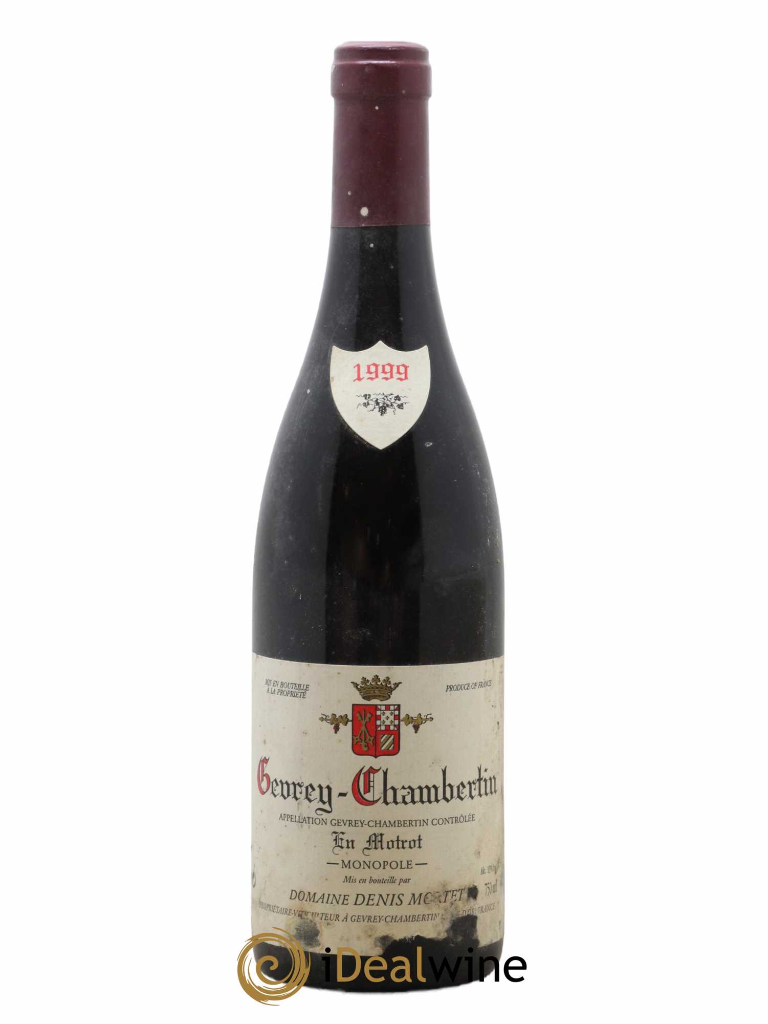 Gevrey-Chambertin En Motrot Denis Mortet (Domaine) 1999 - Lot de 1 bouteille - 0