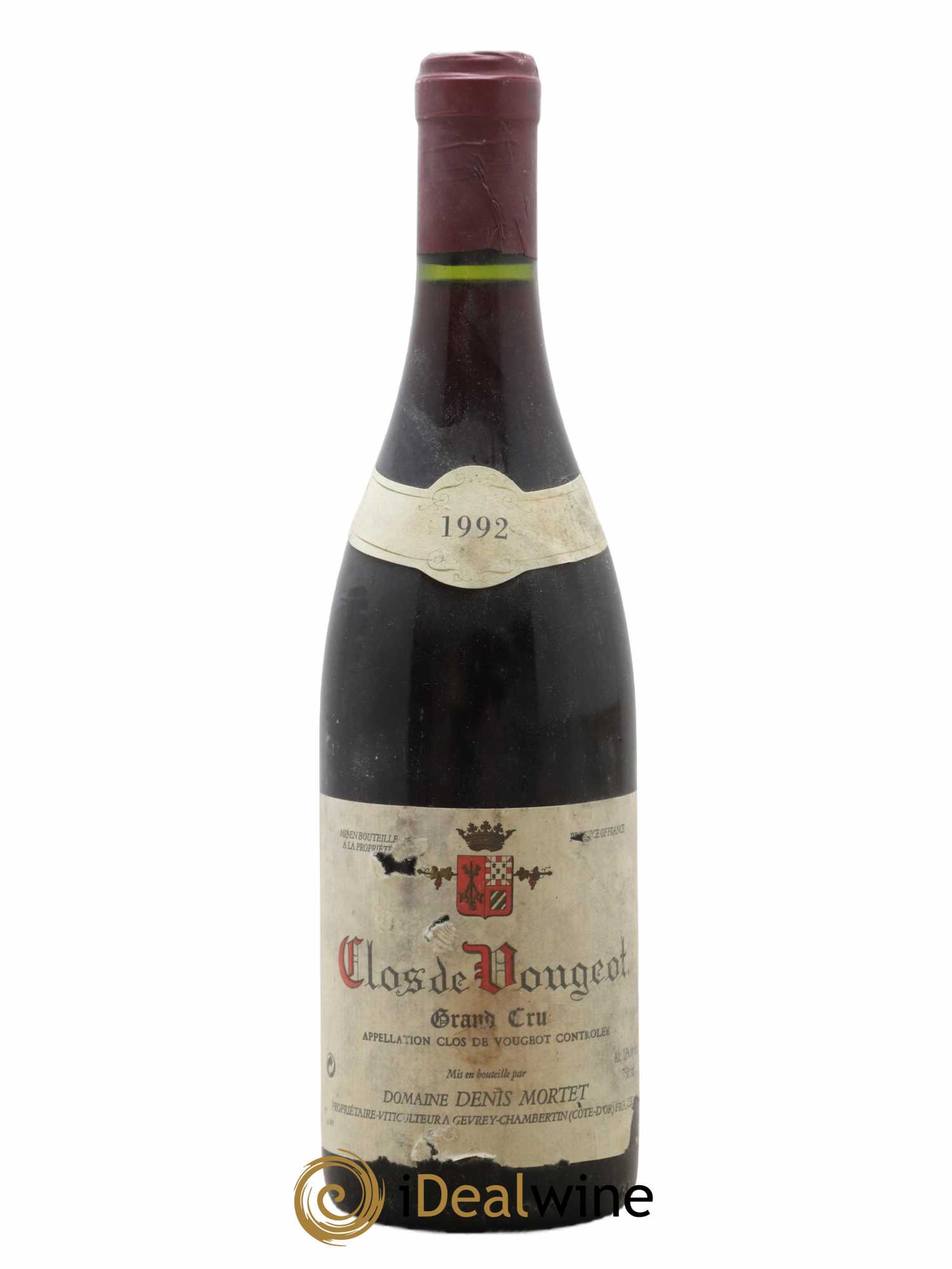 Clos de Vougeot Grand Cru Denis Mortet (Domaine) 1992 - Lot de 1 bouteille - 0