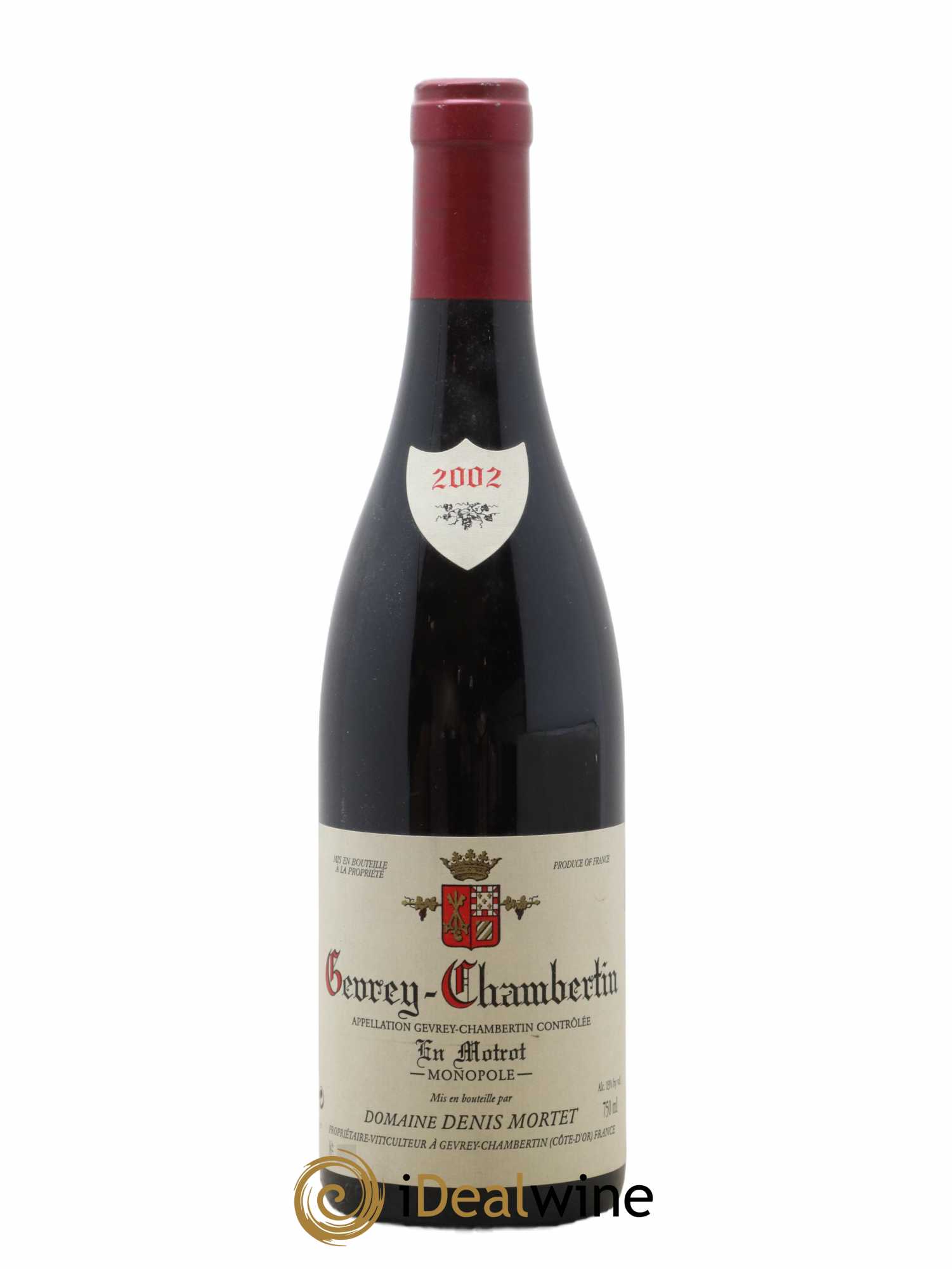 Gevrey-Chambertin En Motrot Denis Mortet (Domaine) 2002 - Lot de 1 bouteille - 0