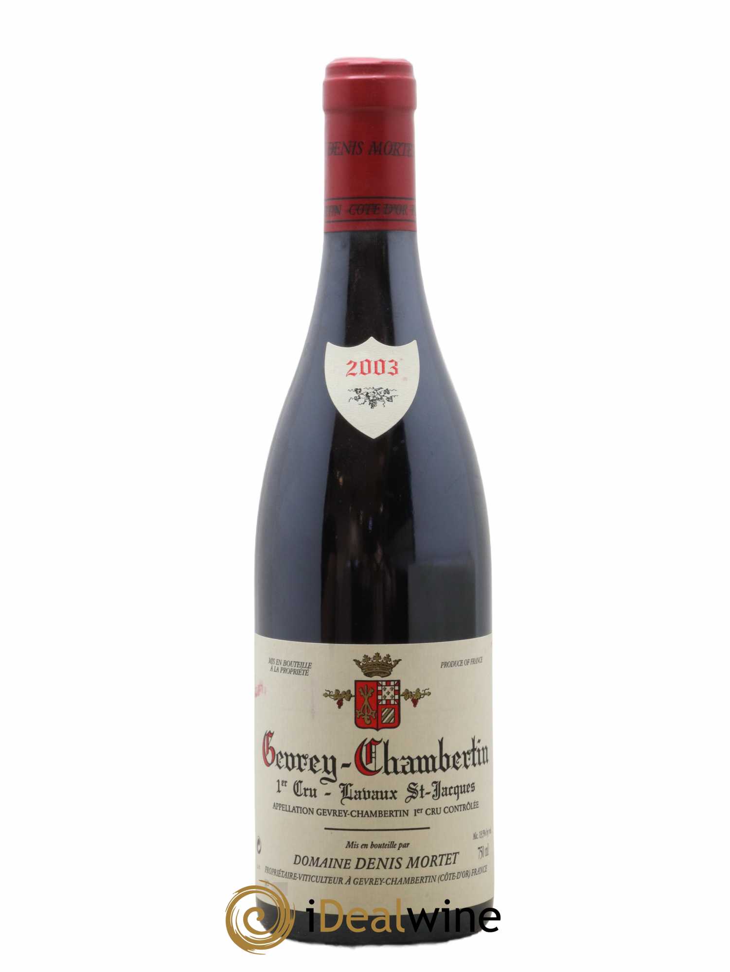 Gevrey-Chambertin 1er Cru Lavaux Saint Jacques Denis Mortet (Domaine) 2003 - Lot de 1 bouteille - 0