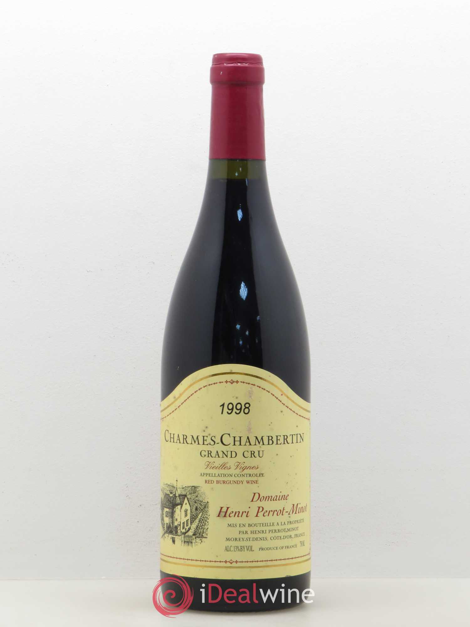 Charmes-Chambertin Grand Cru Vieilles Vignes Perrot-Minot (sans prix de réserve) 1998 - Lot de 1 bouteille - 0