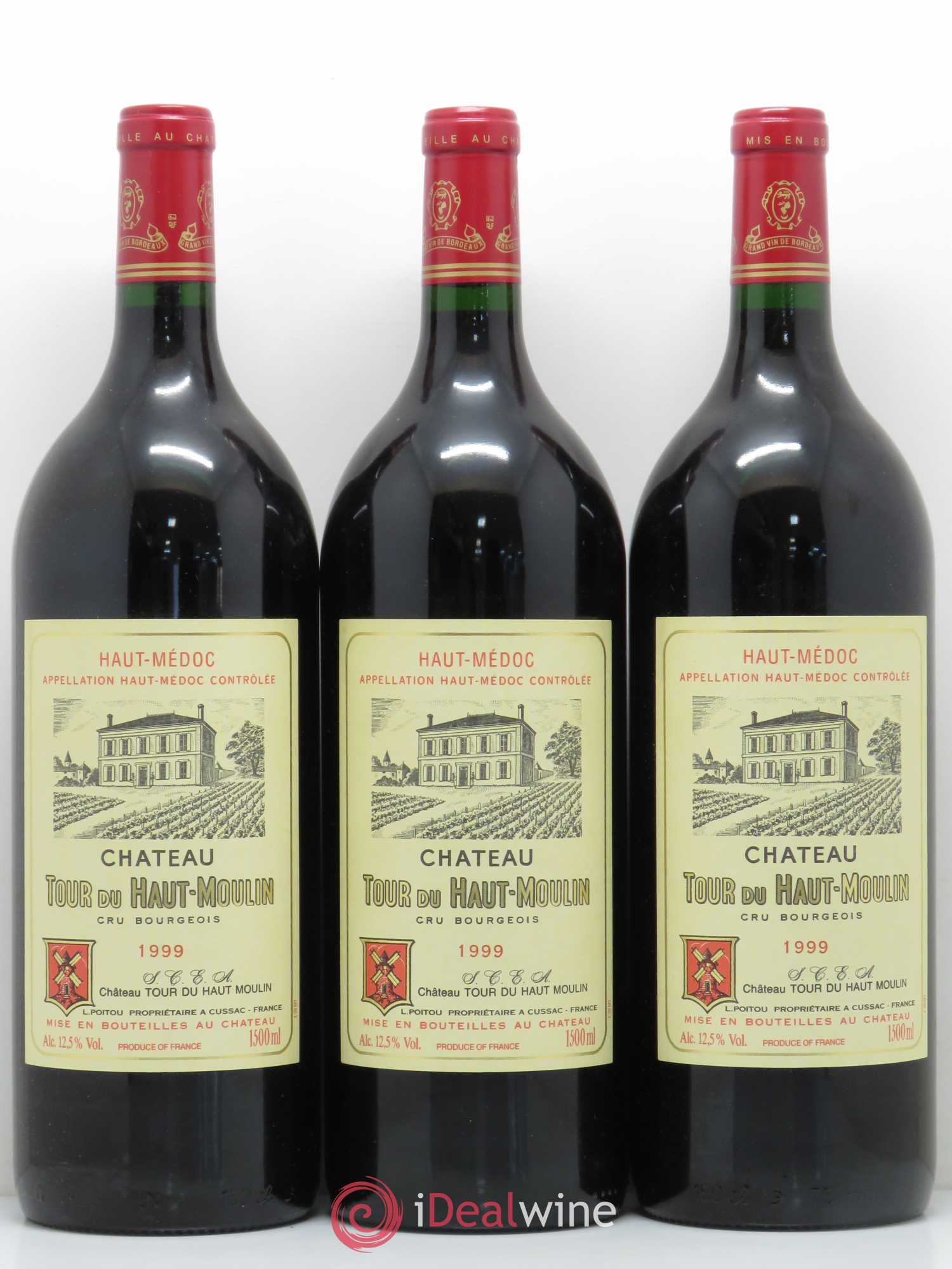 Château Tour du Haut Moulin Cru Bourgeois 1999 - Lot of 6 magnums - 1