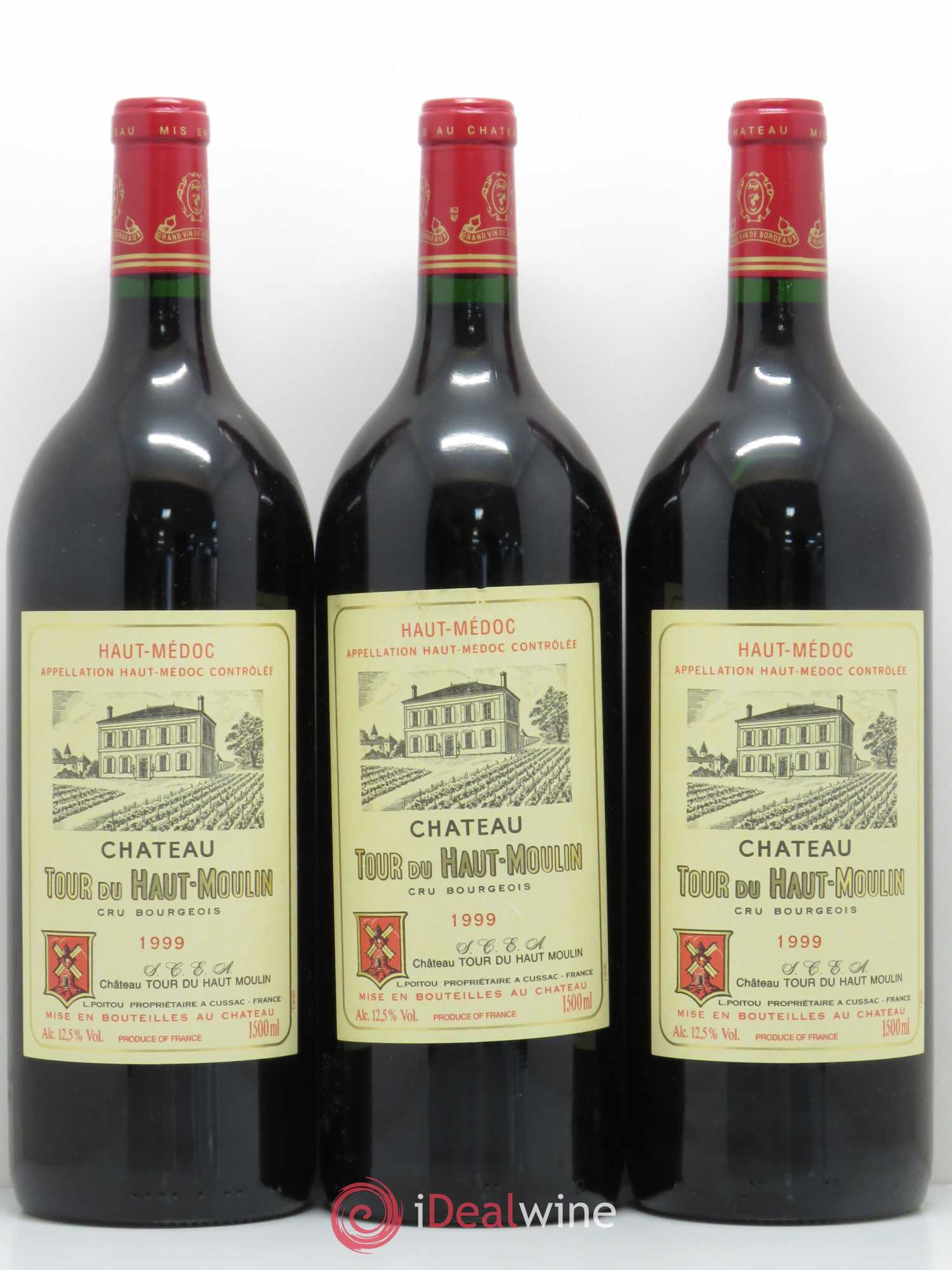Château Tour du Haut Moulin Cru Bourgeois 1999 - Lot of 6 magnums - 2