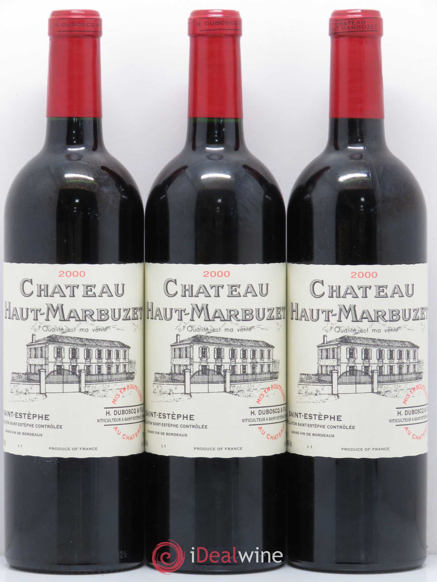 Château Haut Marbuzet 2000 - Lot de 6 bouteilles - 2