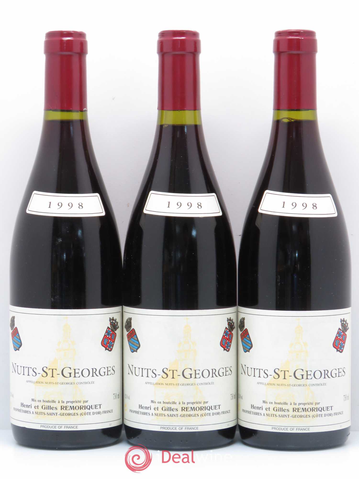 Nuits-Saint-Georges Gilles Remoriquet 1998 - Lot de 6 bouteilles - 1
