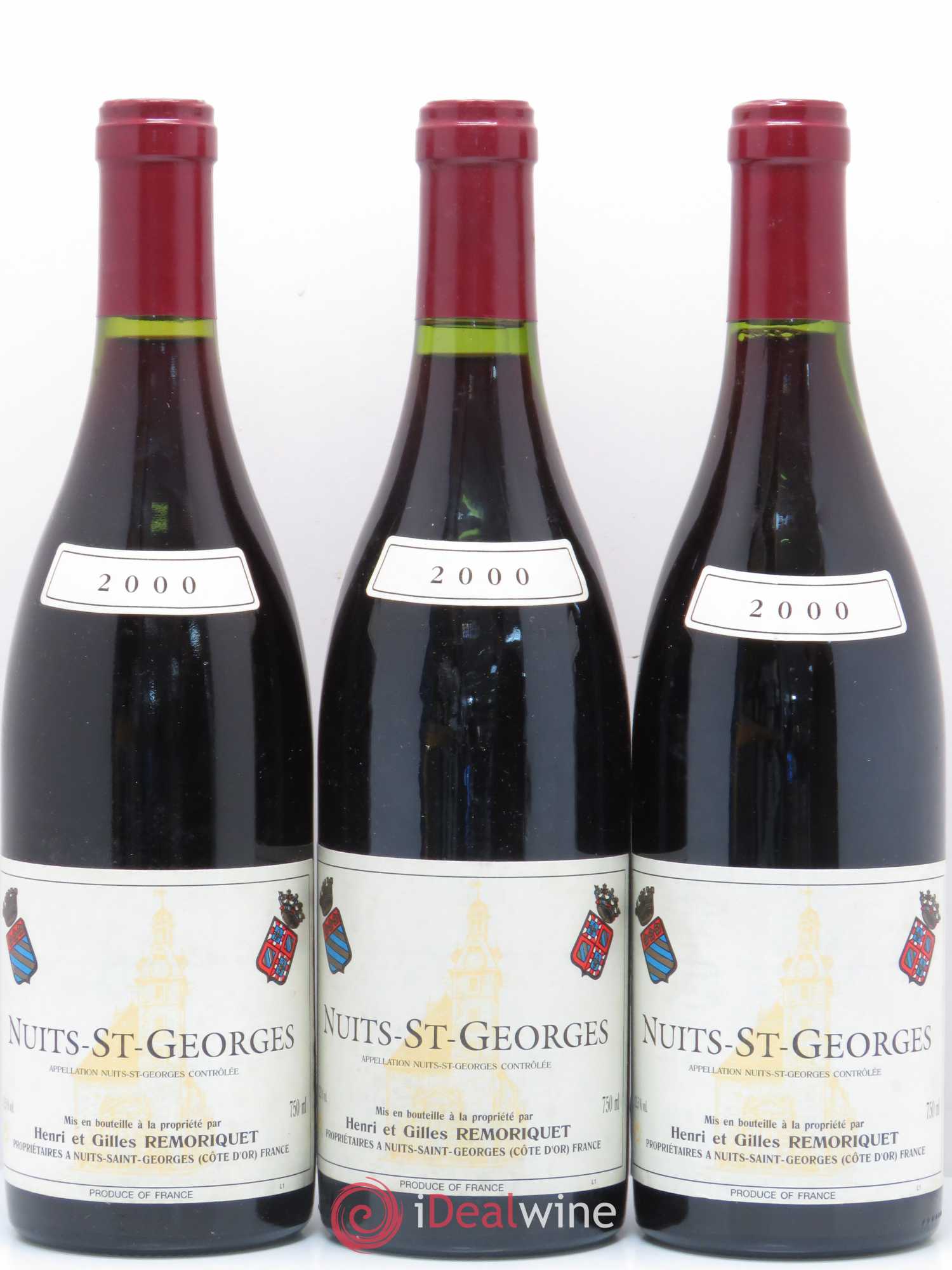 Nuits-Saint-Georges Gilles Remoriquet 2000 - Lot de 3 bouteilles - 0
