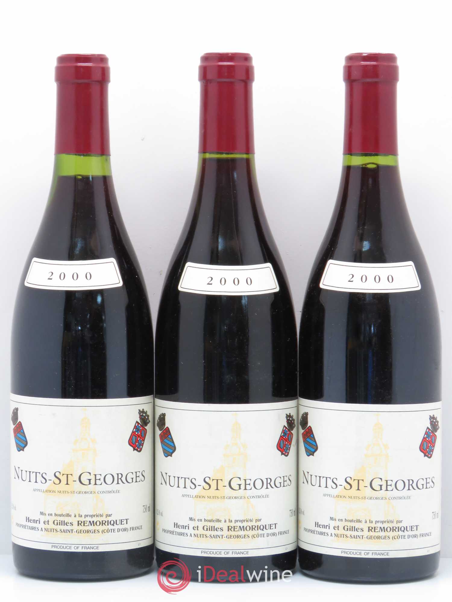 Nuits-Saint-Georges Gilles Remoriquet 2000 - Lot de 3 bouteilles - 0