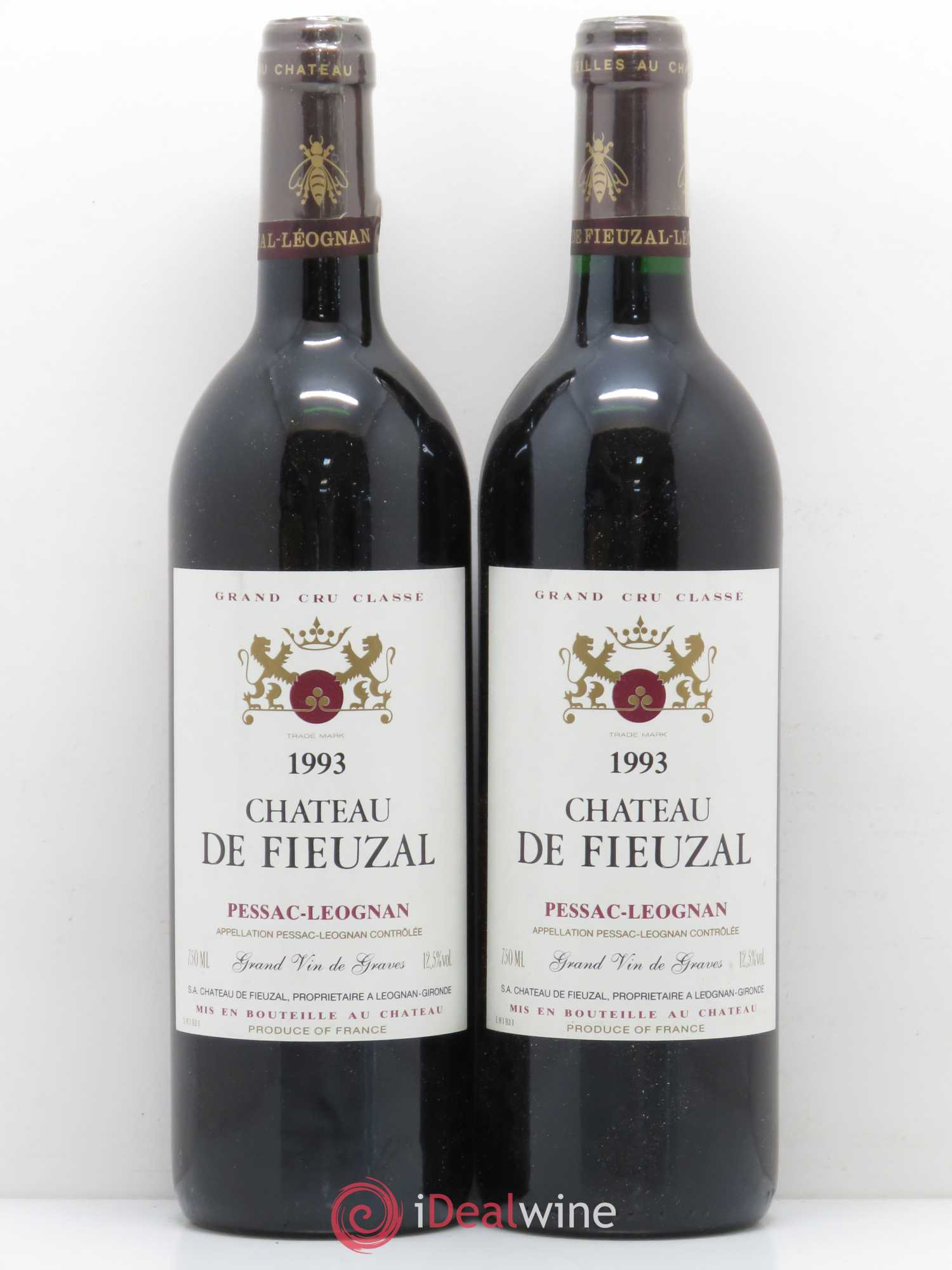 Château de Fieuzal Cru Classé de Graves 1993 - Lot de 5 bouteilles - 2