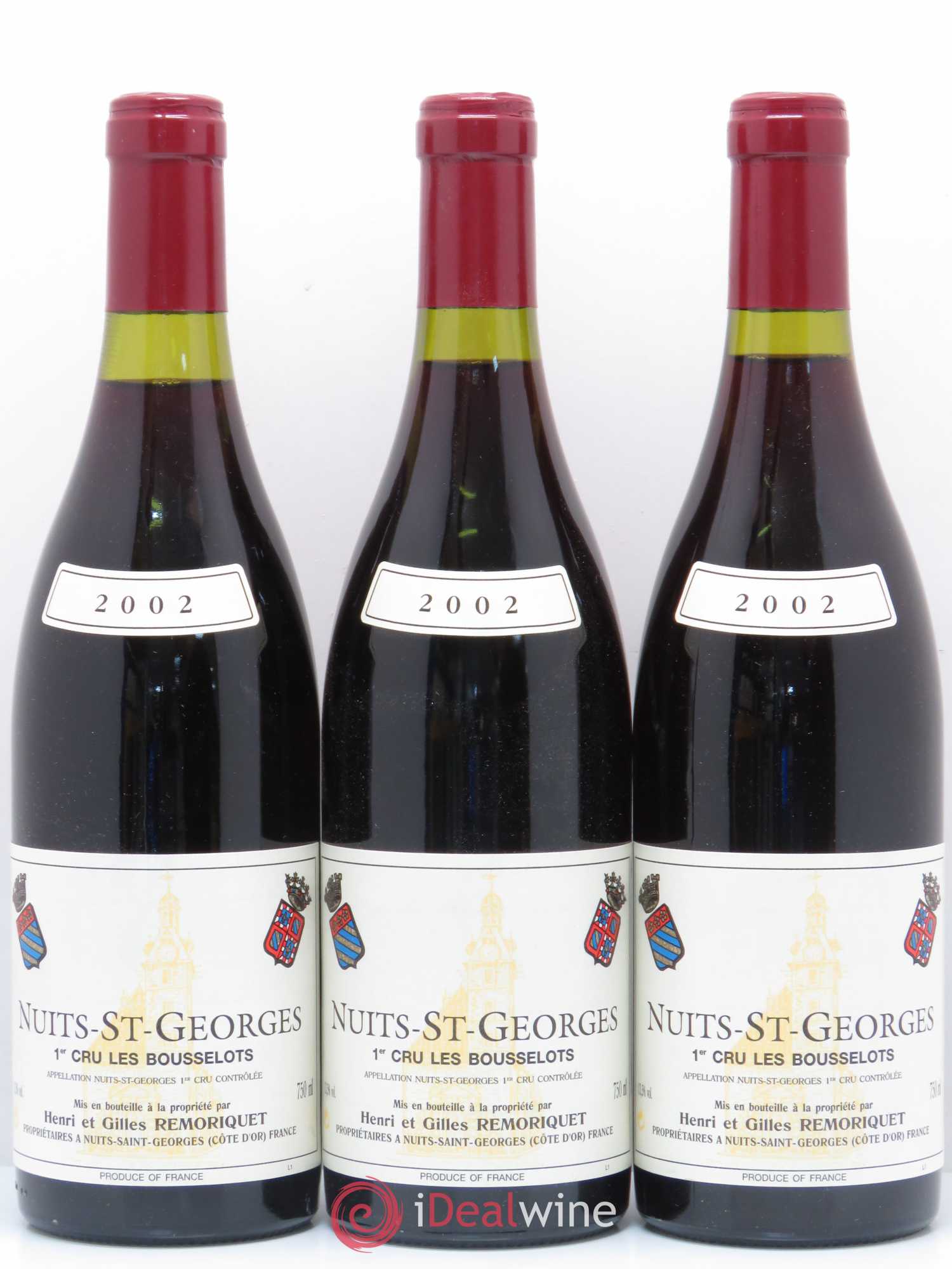 Nuits-Saint-Georges 1er Cru Les Bousselots Gilles Remoriquet 2002 - Lot de 6 bouteilles - 1