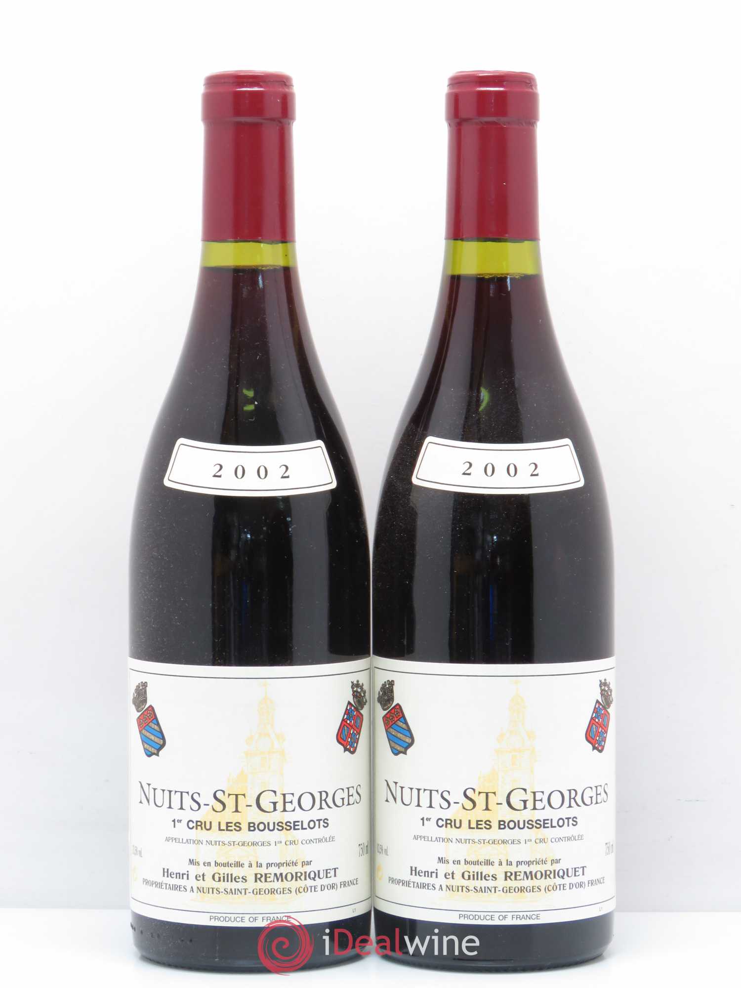 Nuits-Saint-Georges 1er Cru Les Bousselots Gilles Remoriquet 2002 - Lot de 2 bouteilles - 0