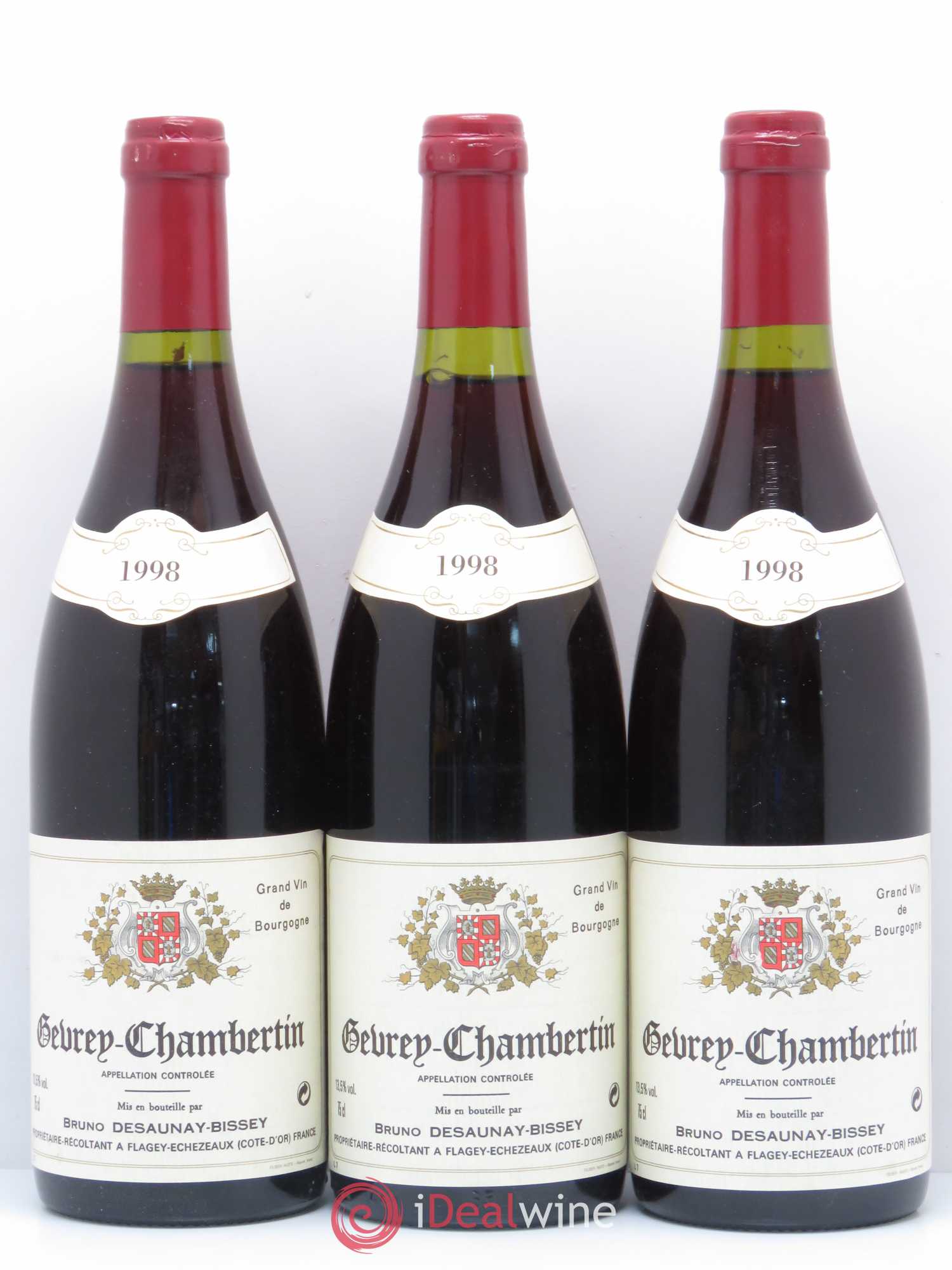 Gevrey-Chambertin Bruno Desaunay Bissey 1998 - Posten von 12 Flaschen - 1