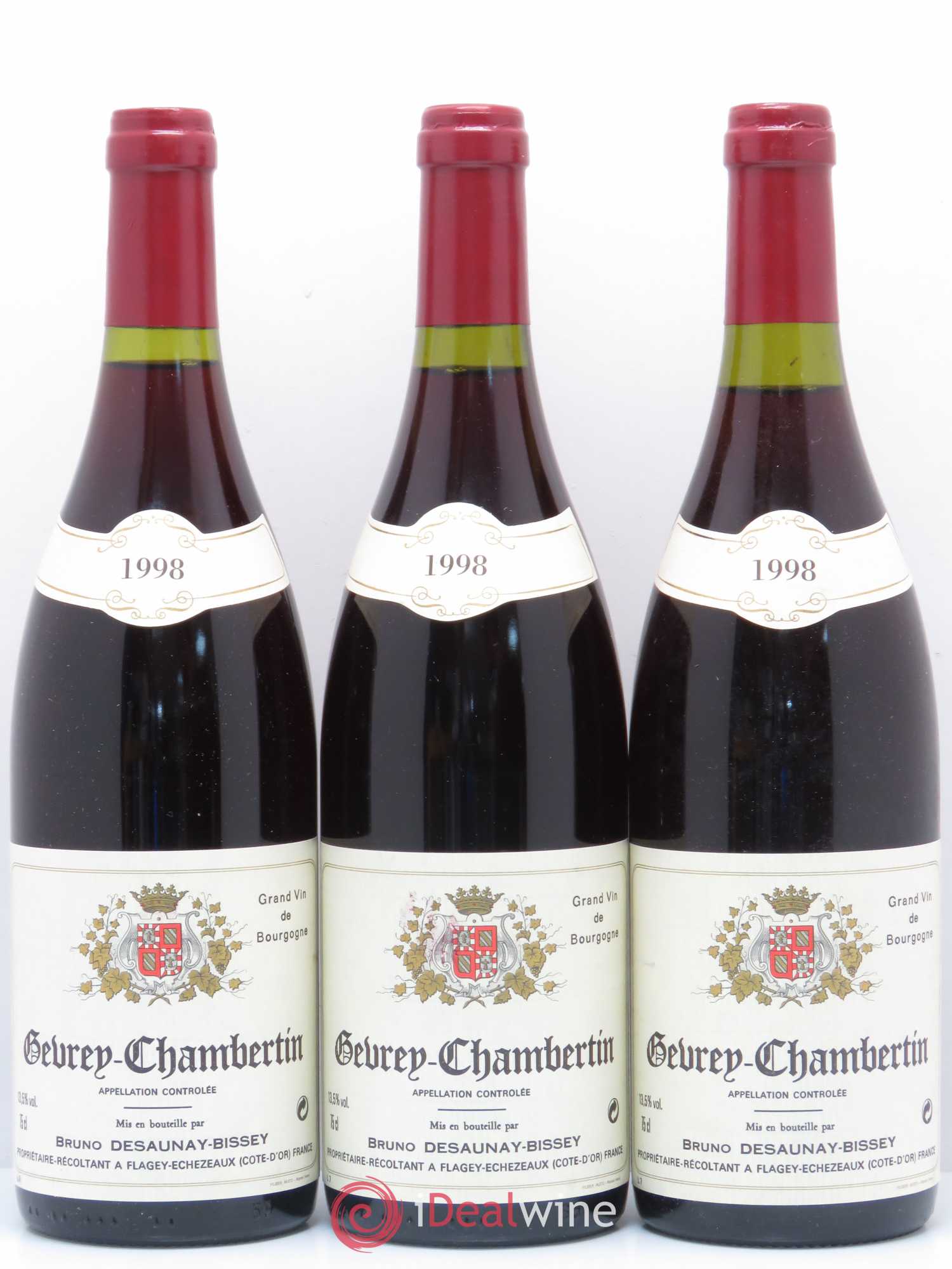 Gevrey-Chambertin Bruno Desaunay Bissey 1998 - Posten von 12 Flaschen - 2
