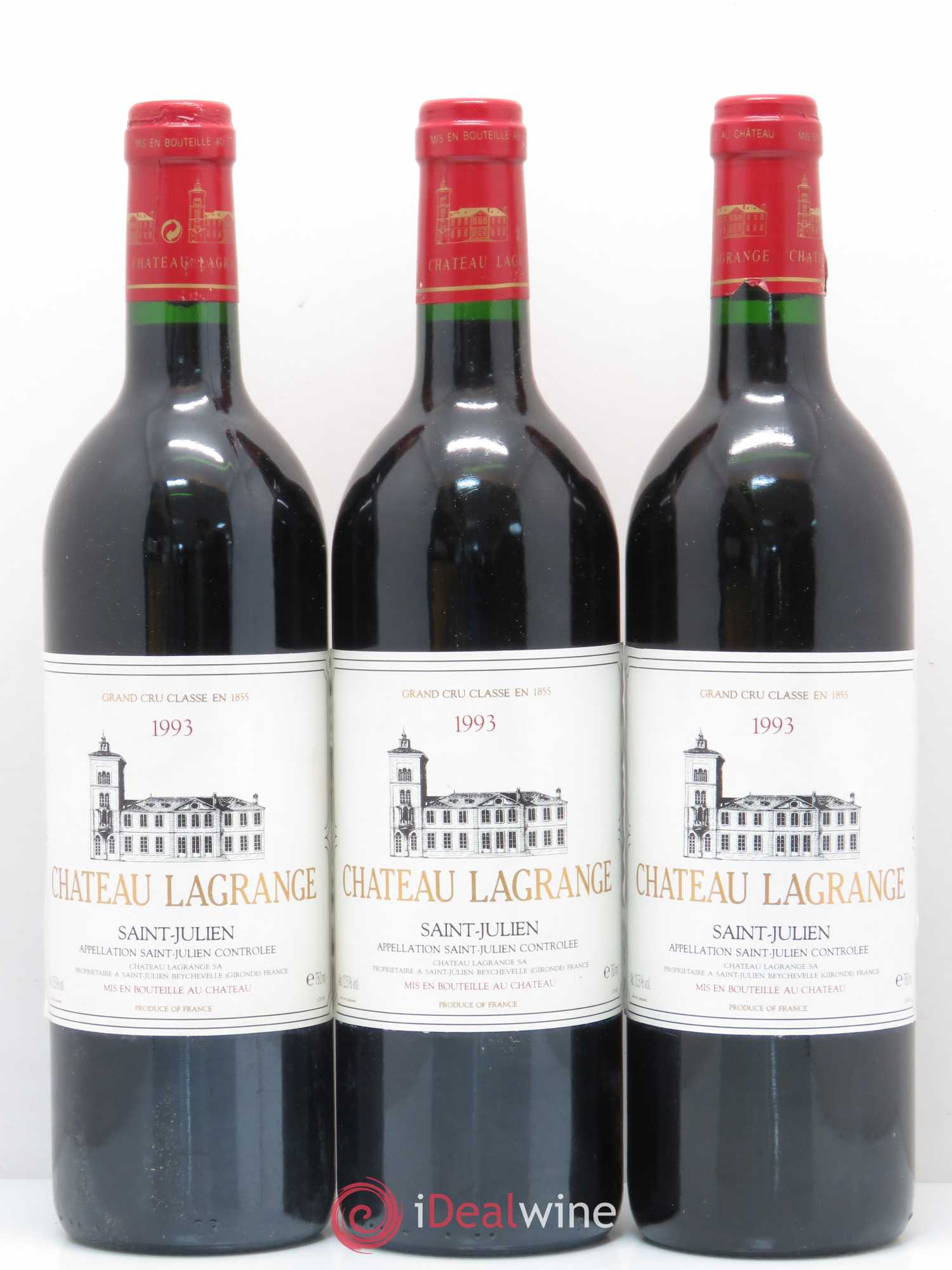 Château Lagrange 3ème Grand Cru Classé 1993 - Lot de 12 bouteilles - 1