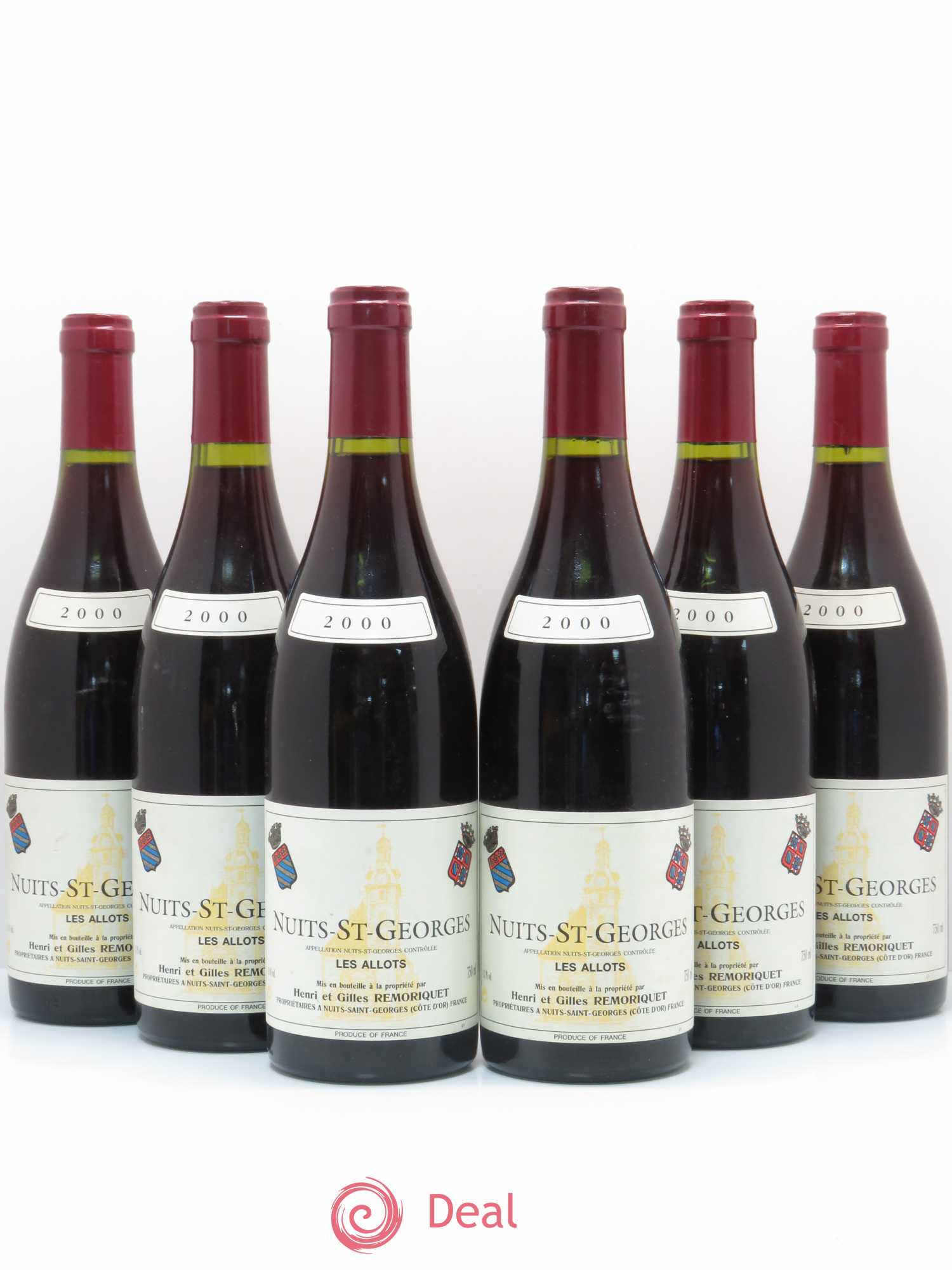 Nuits-Saint-Georges Les Allots Gilles Remoriquet 2000 - Lot de 6 bouteilles - 0