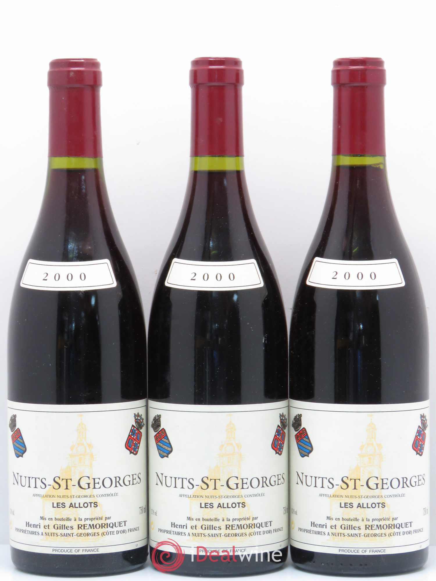 Nuits-Saint-Georges Les Allots Gilles Remoriquet 2000 - Lot de 3 bouteilles - 0