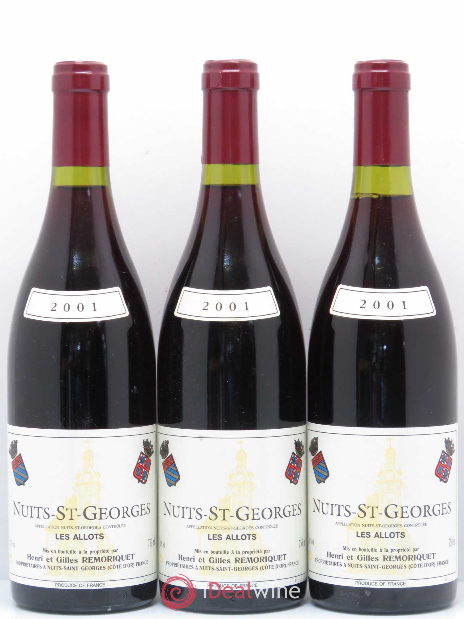 Nuits-Saint-Georges Les Allots Gilles Remoriquet 2001 - Lot de 6 bouteilles - 2