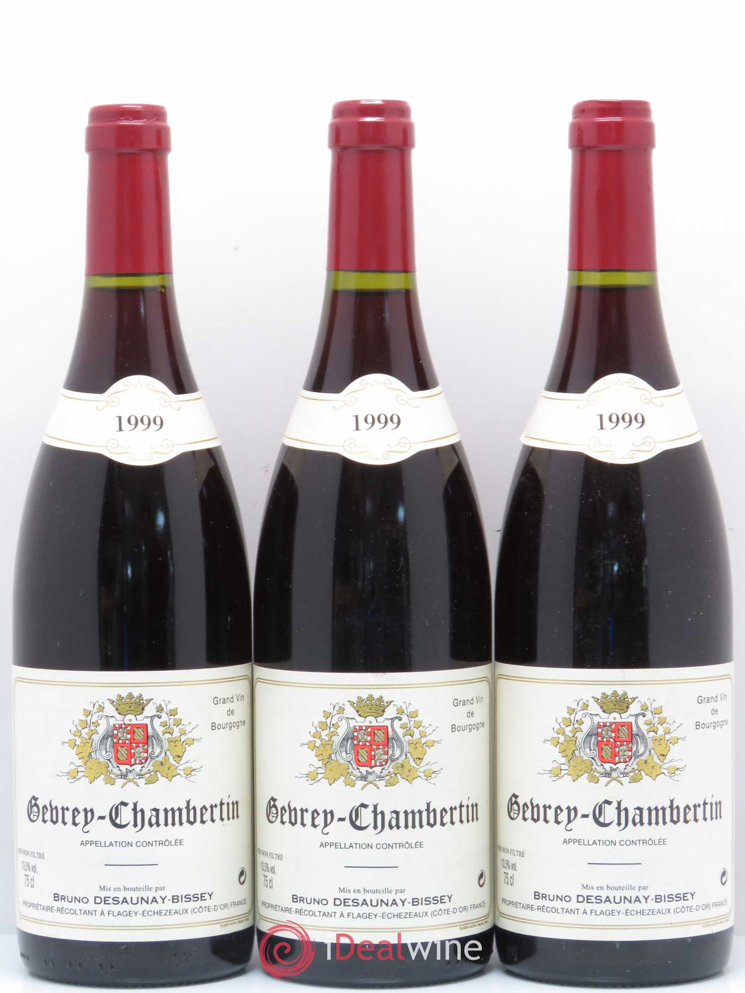 Gevrey-Chambertin Bruno Desaunay-Bissey 1999 - Posten von 6 Flaschen - 2